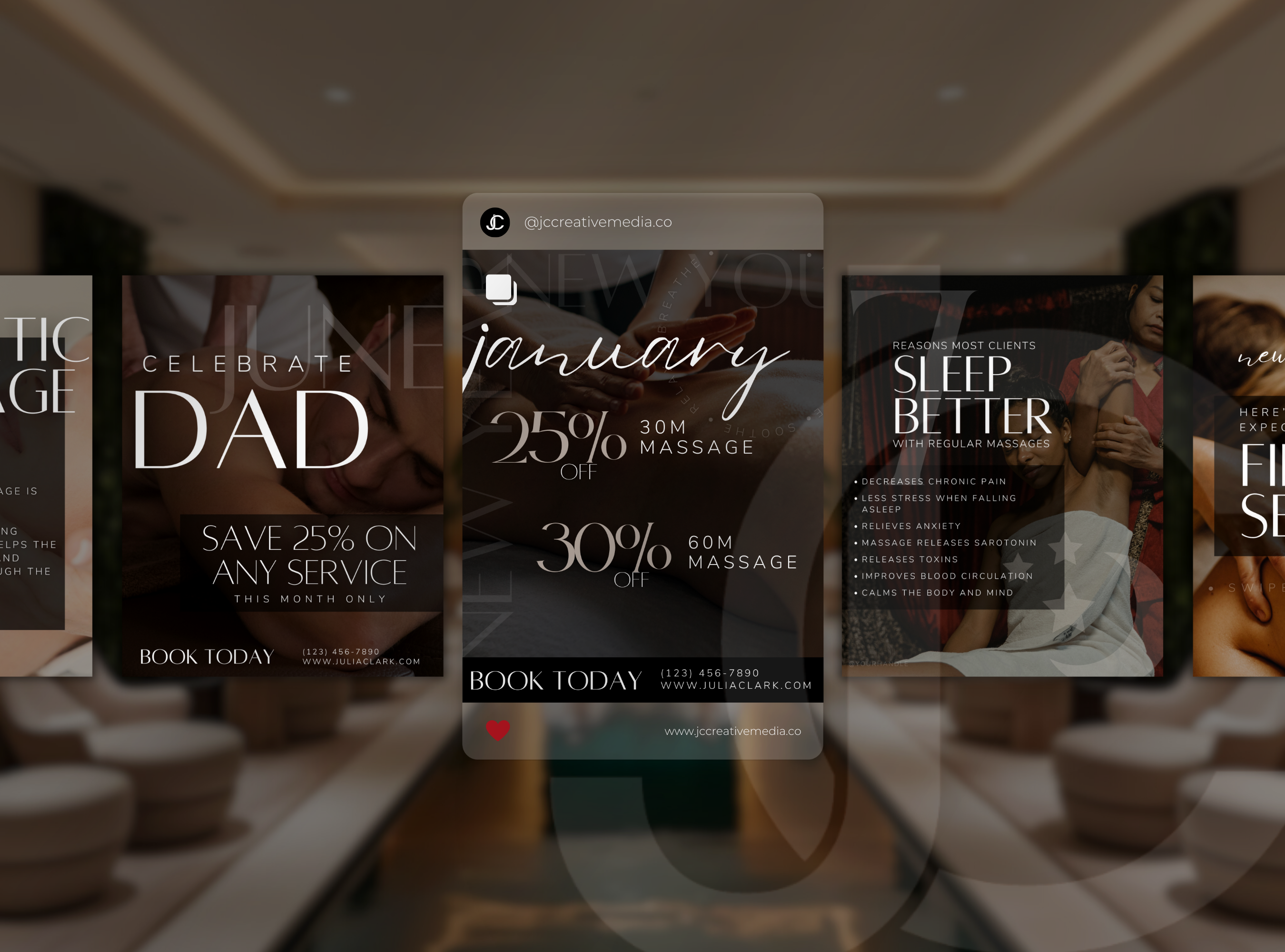 The Massage Therapy Social Media Marketing Suite