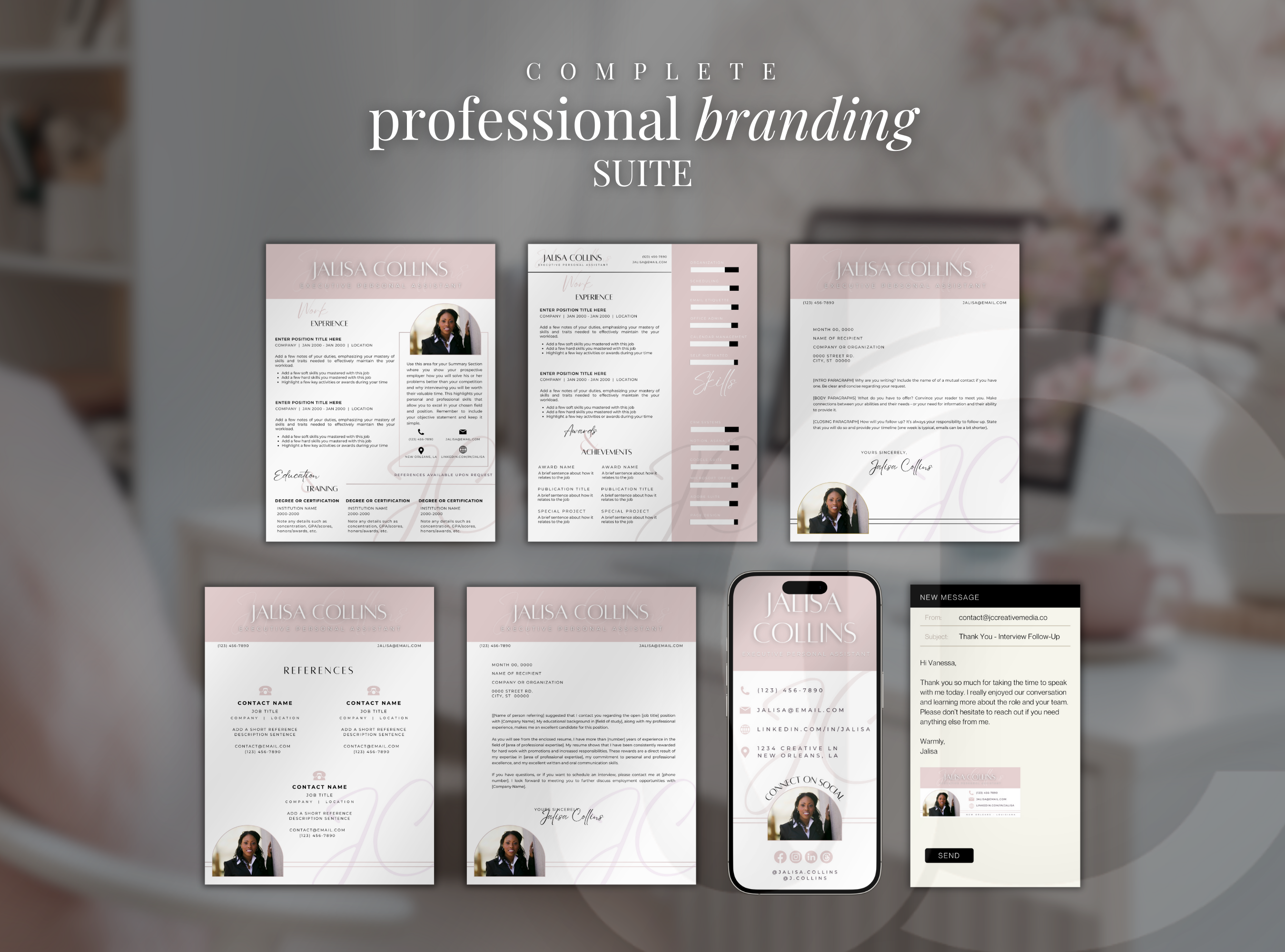 The Resume + Personal Branding Suite: The Elegance Edition