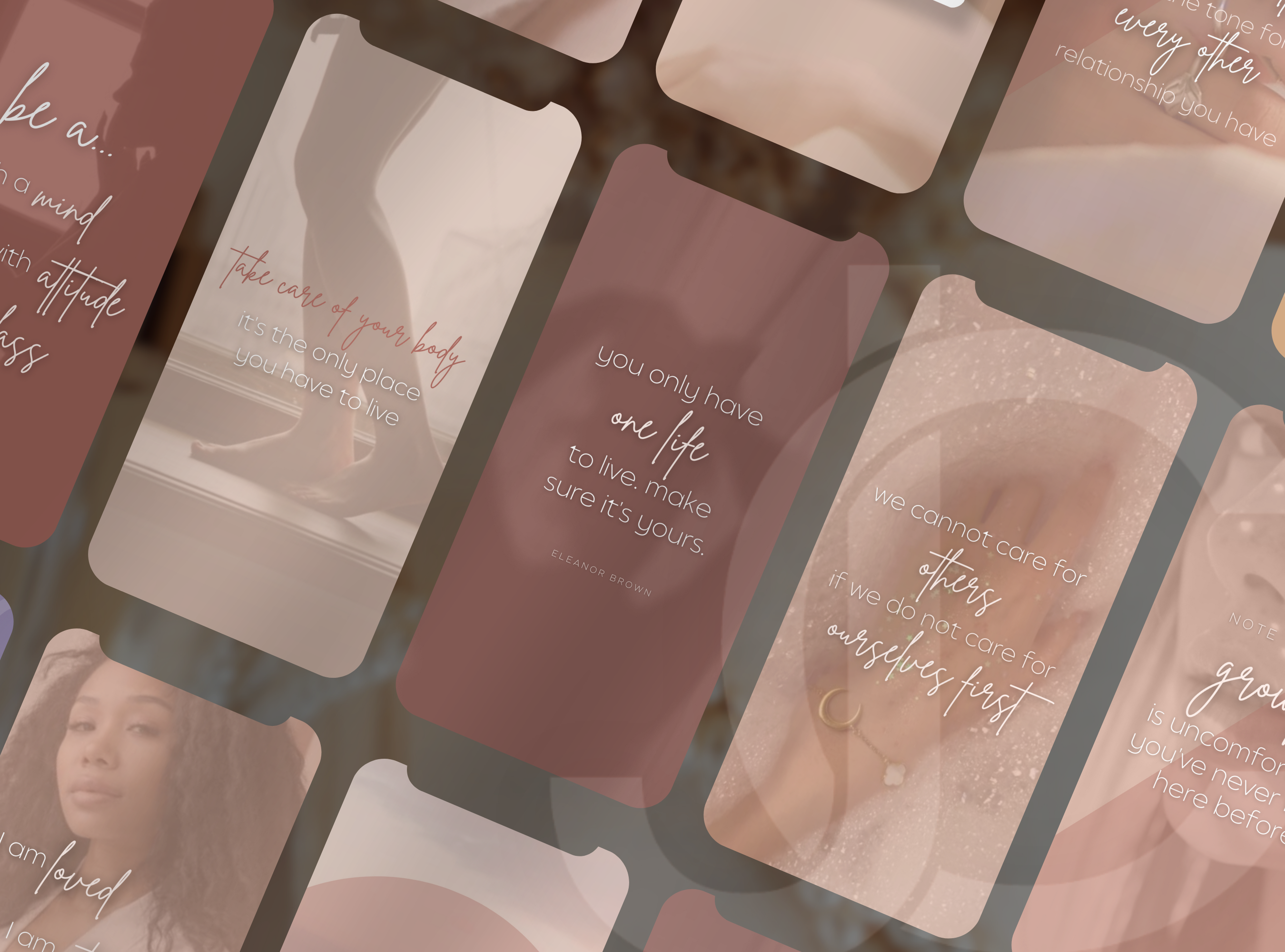 The Self Care Quote Reels Series: The Halcyon Collection