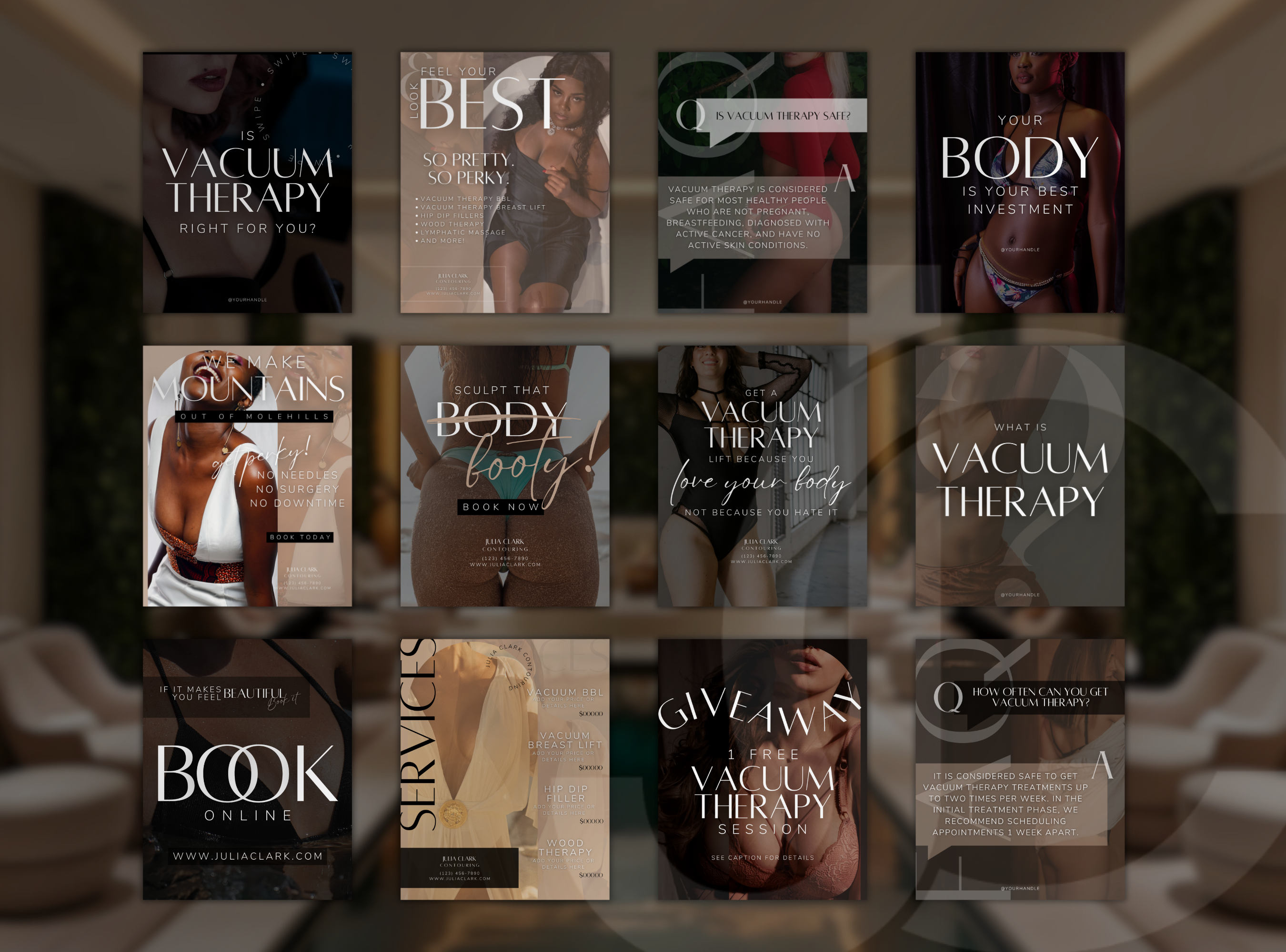 The Vacuum Therapy BBL & Breast Lift Social Media Marketing Suite