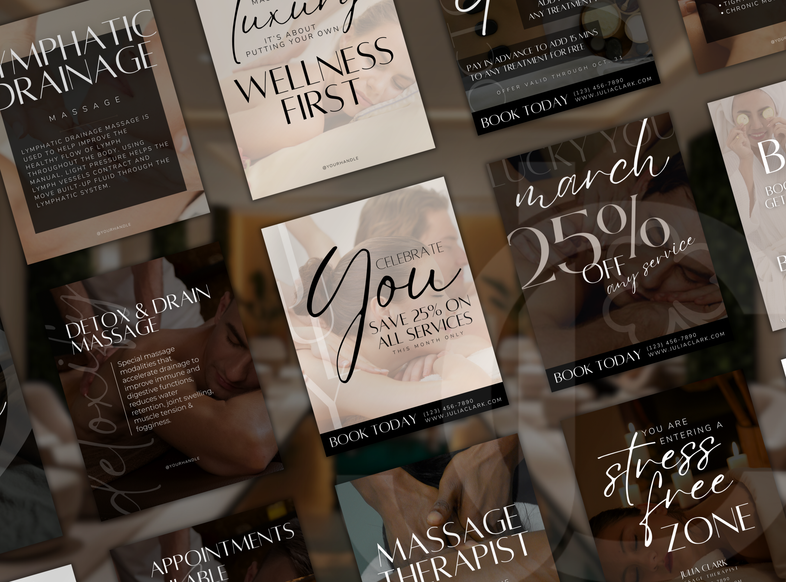 The Massage Therapy Social Media Marketing Suite