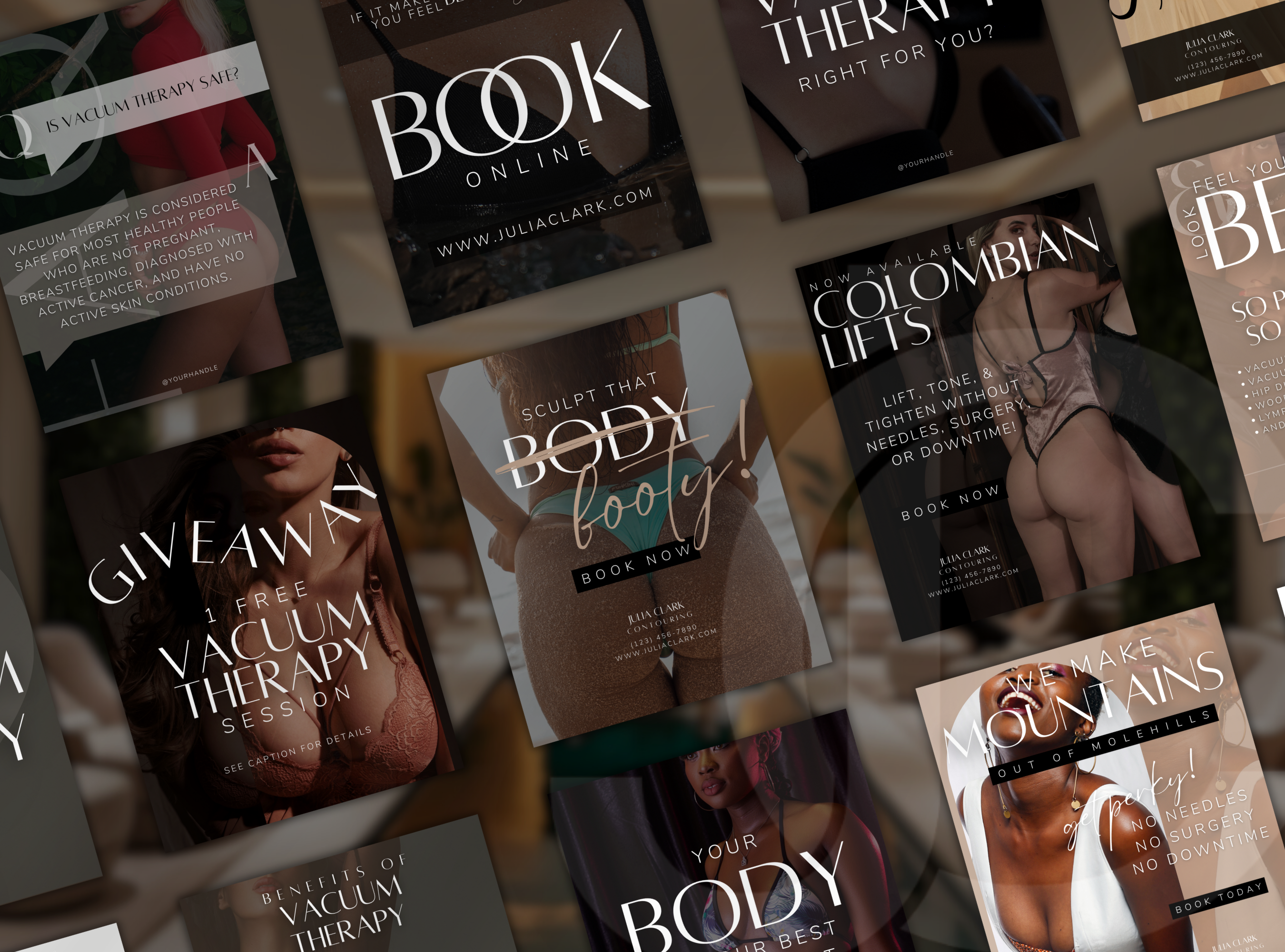 The Vacuum Therapy BBL & Breast Lift Social Media Marketing Suite