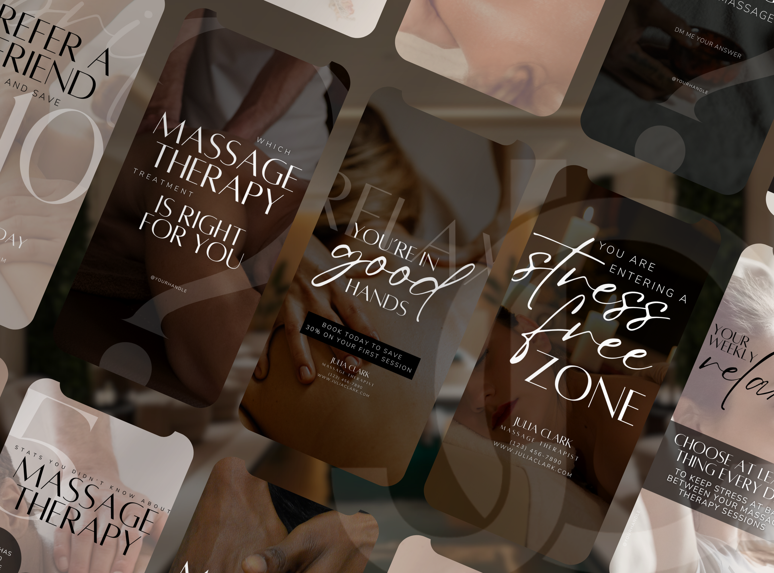 The Massage Therapy Social Media Marketing Suite