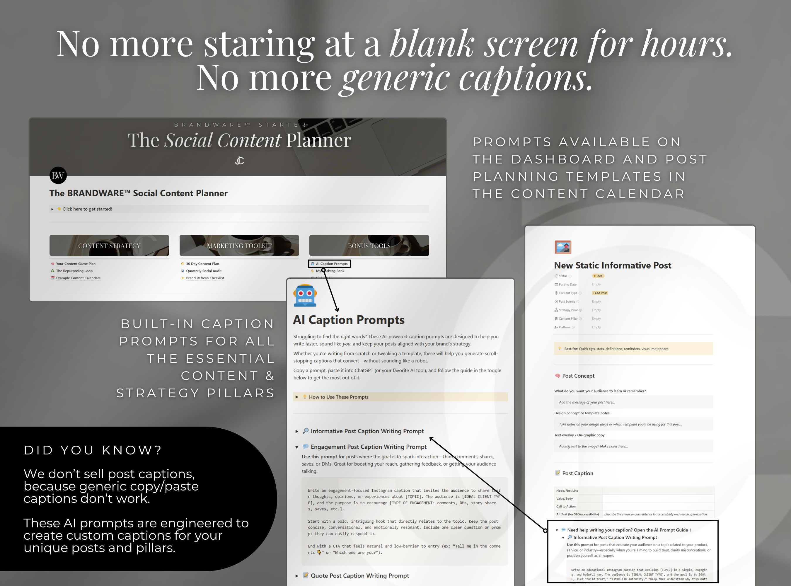 The BRANDWARE™ Social Content Dashboard