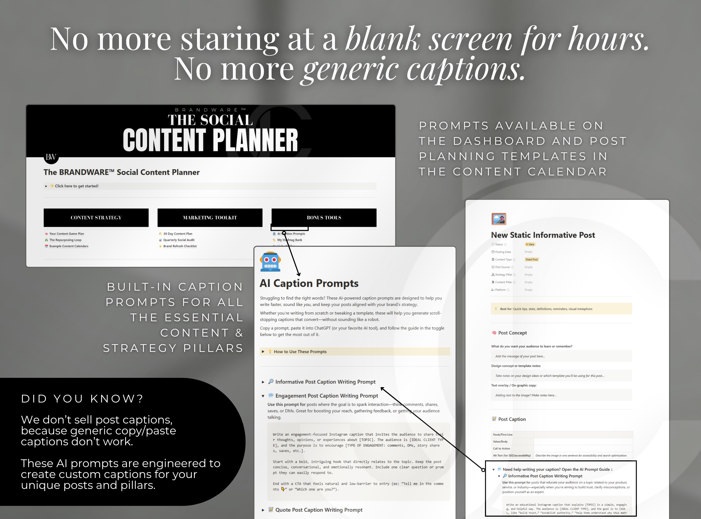 The BRANDWARE™ Social Content Dashboard
