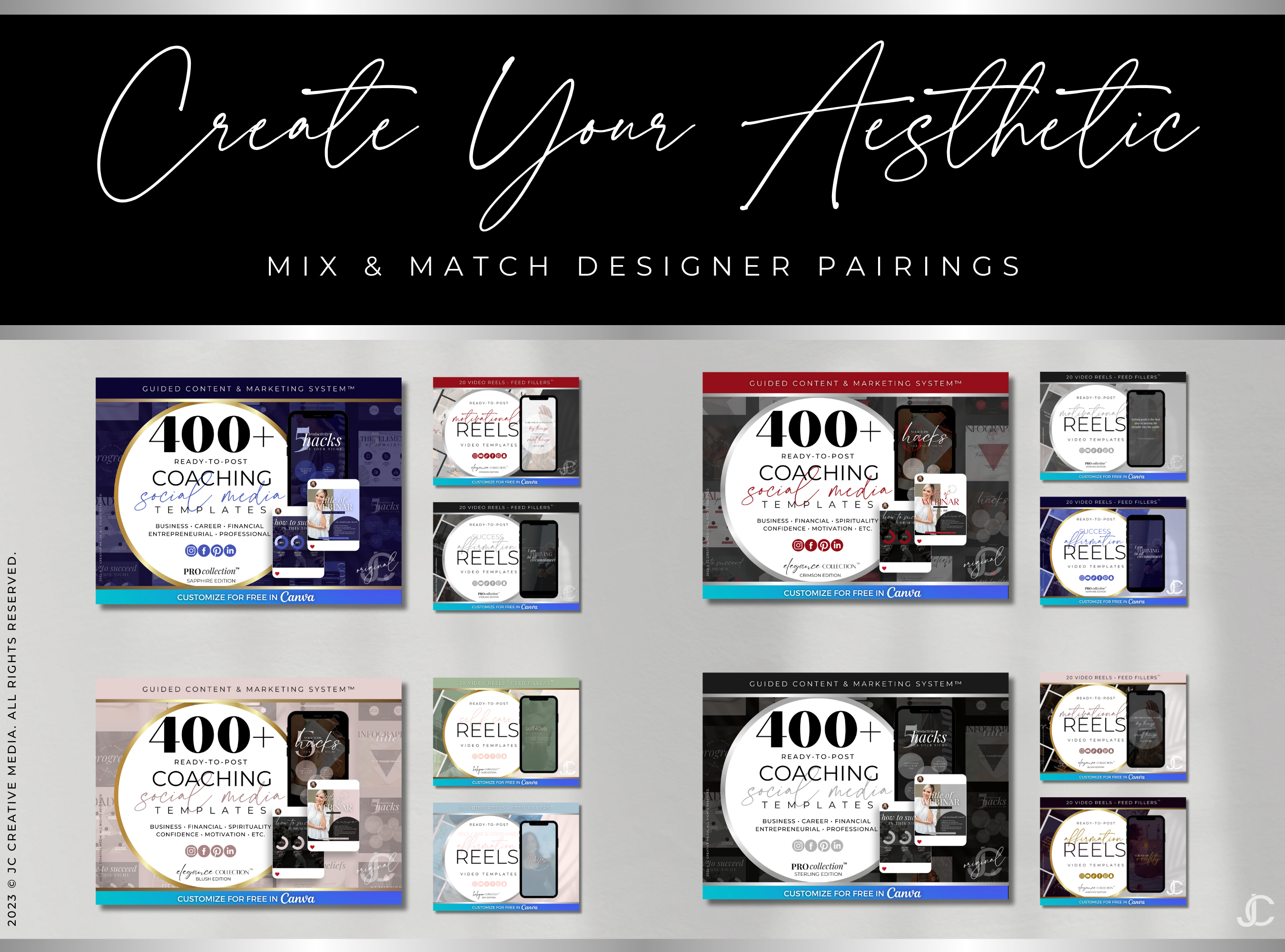 20 Success Affirmation Reels (Ready-to-Post) | Pro Collection™ Sterling Edition