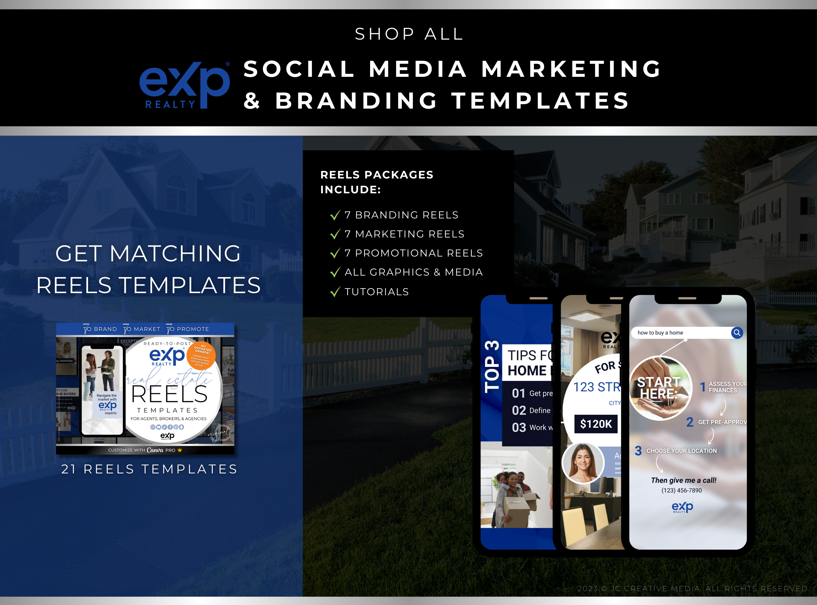 540+ eXp Realty Social Media Marketing & Branding Templates for Real Estate Agents & Brokers