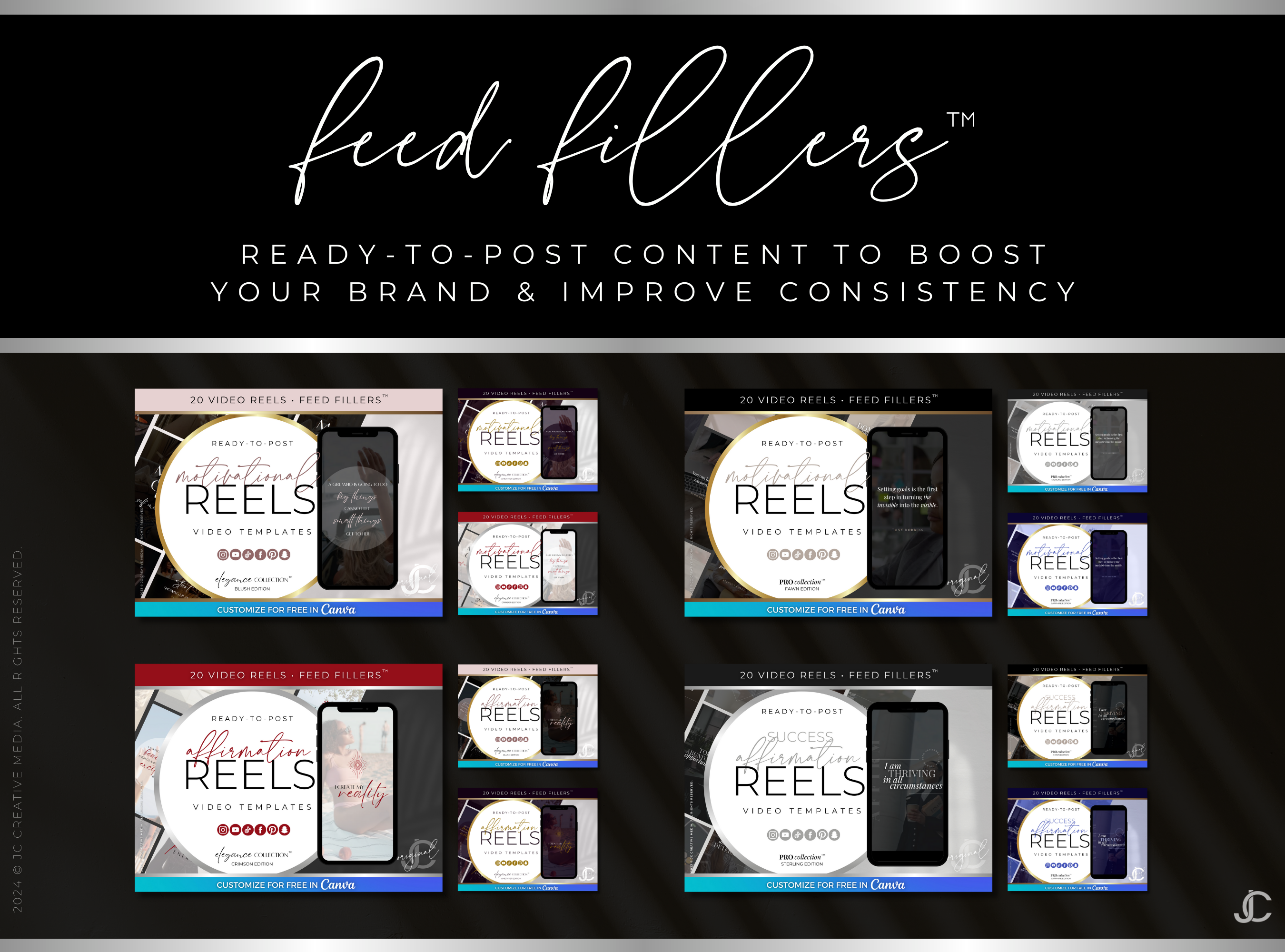 21 Real Estate Marketing Reels Posts: VOL. 3 (Canva Video Templates) | Estate Collection™ Modern Edition