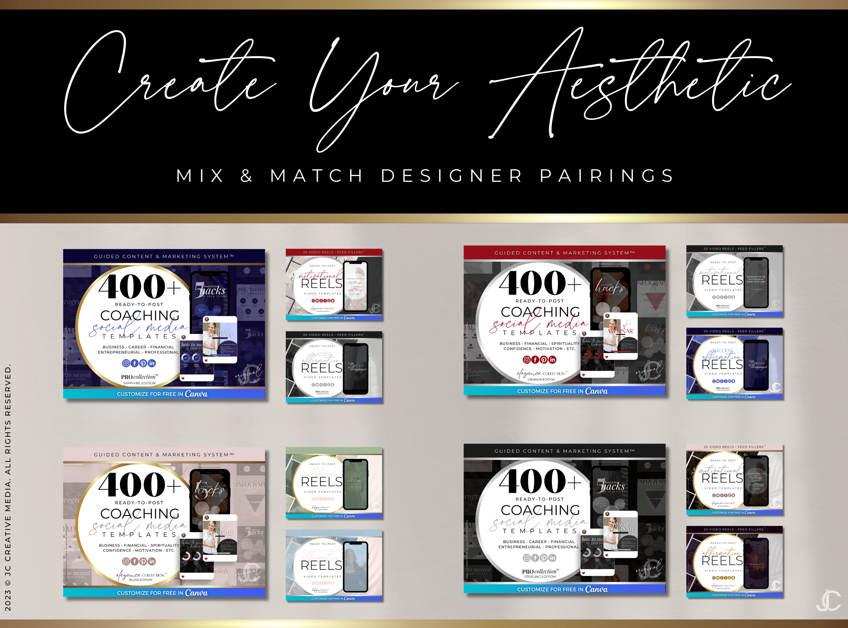 20 Success Affirmation Reels (Ready-to-Post) | Pro Collection™ Fawn Edition