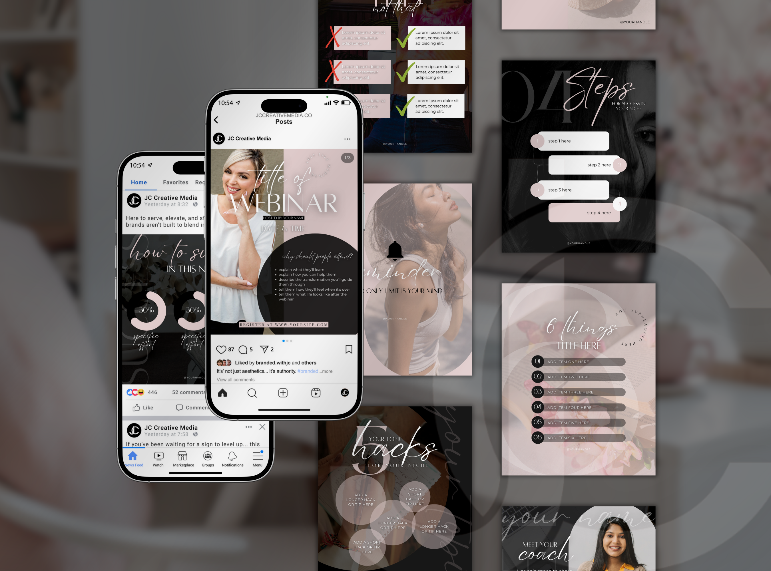 The Coaching Social Media Marketing Suite: Elegance Edition
