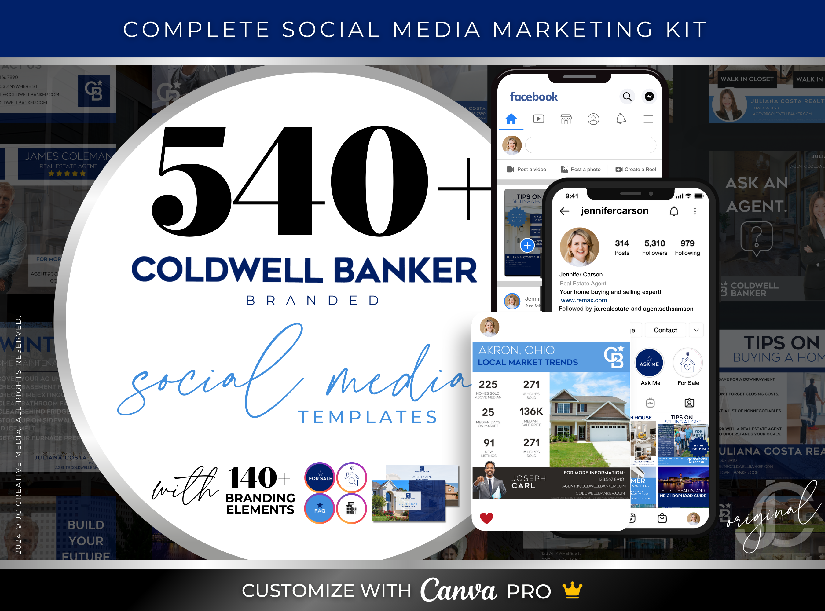 540+ Coldwell Banker Social Media Marketing & Branding Templates for Real Estate Agents & Brokers