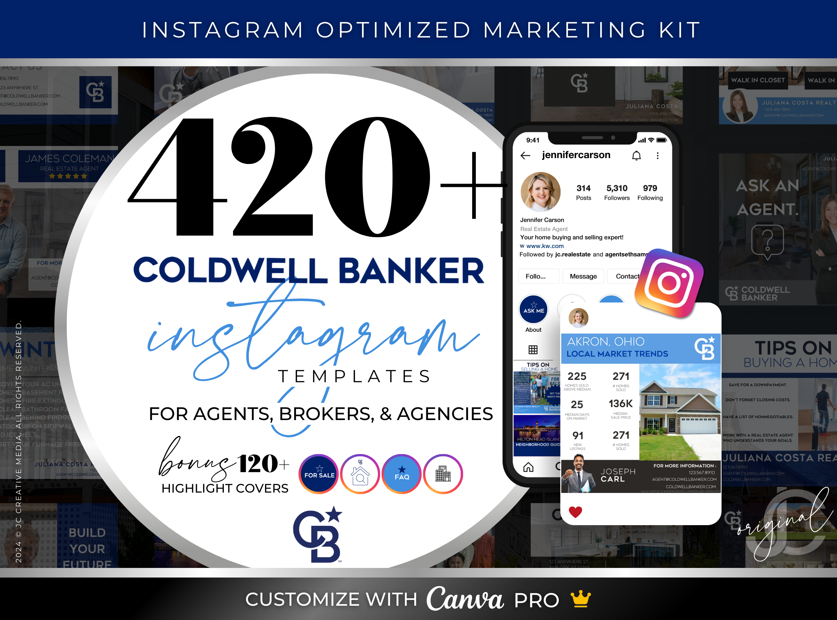 420+ Coldwell Banker Instagram Marketing & Branding Templates for Real Estate Agents