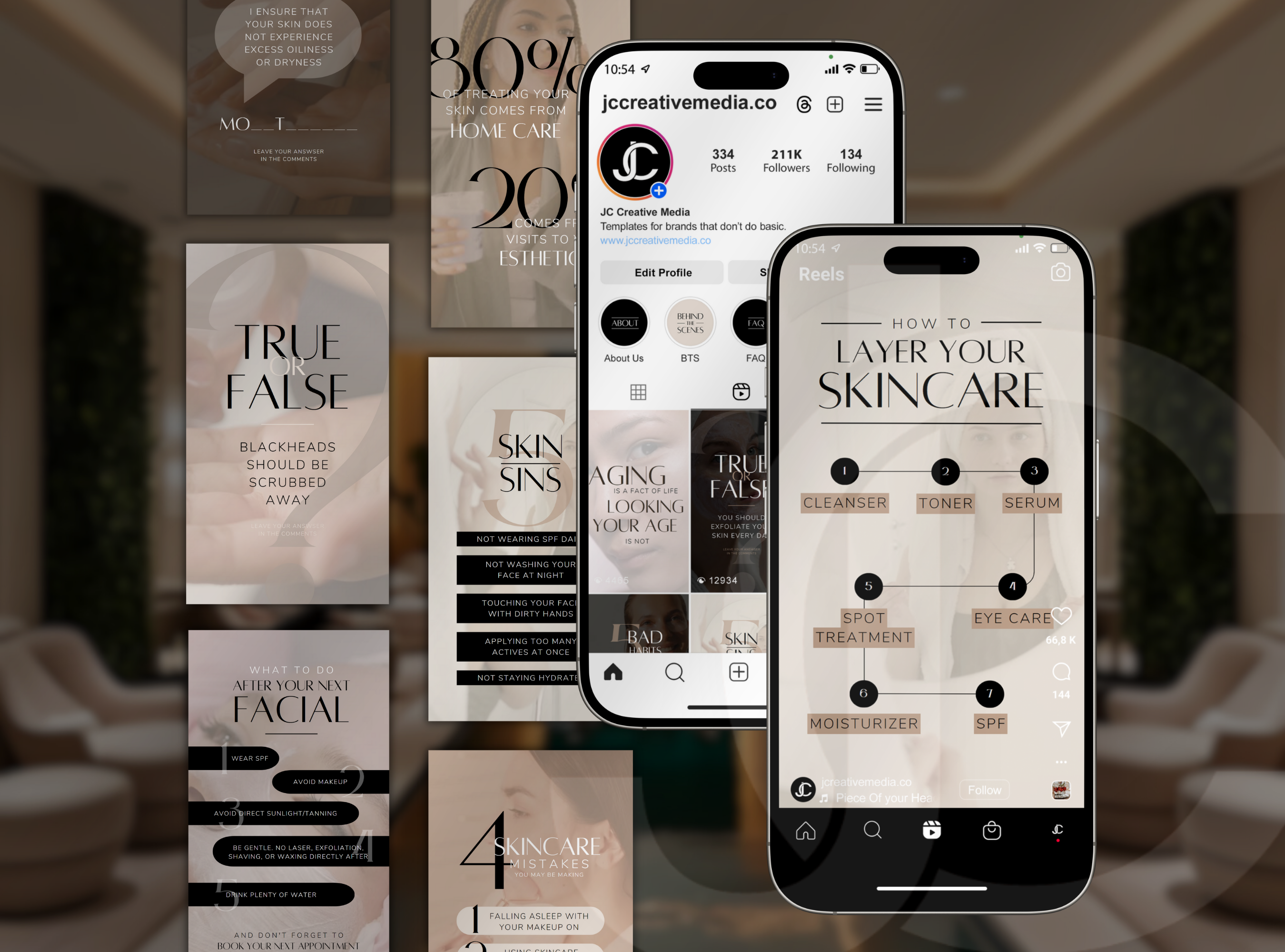 The Esthetician Skincare Reels Suite