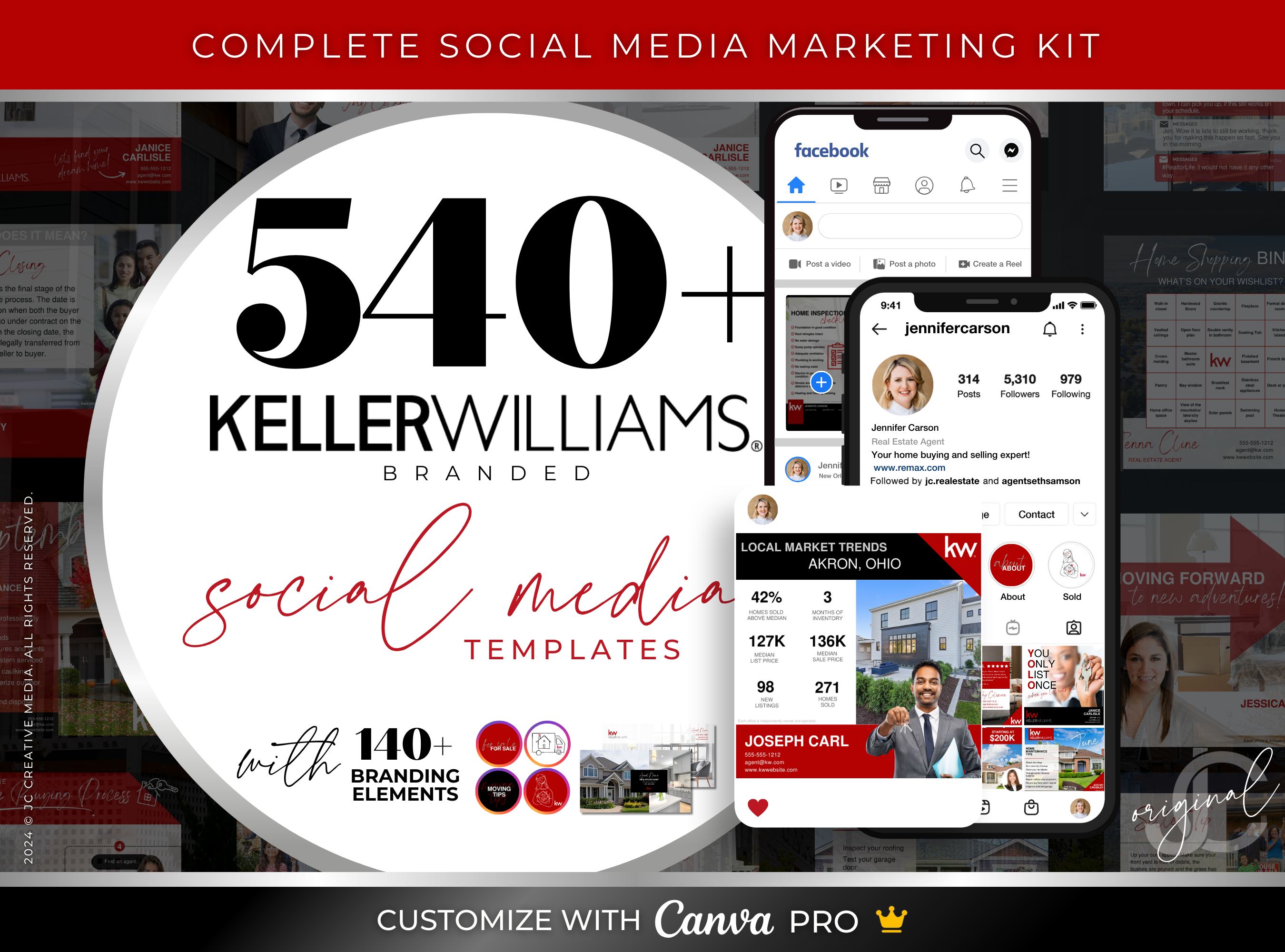 540+ Keller Williams Social Media Marketing & Branding Templates for Real Estate Agents & Brokers