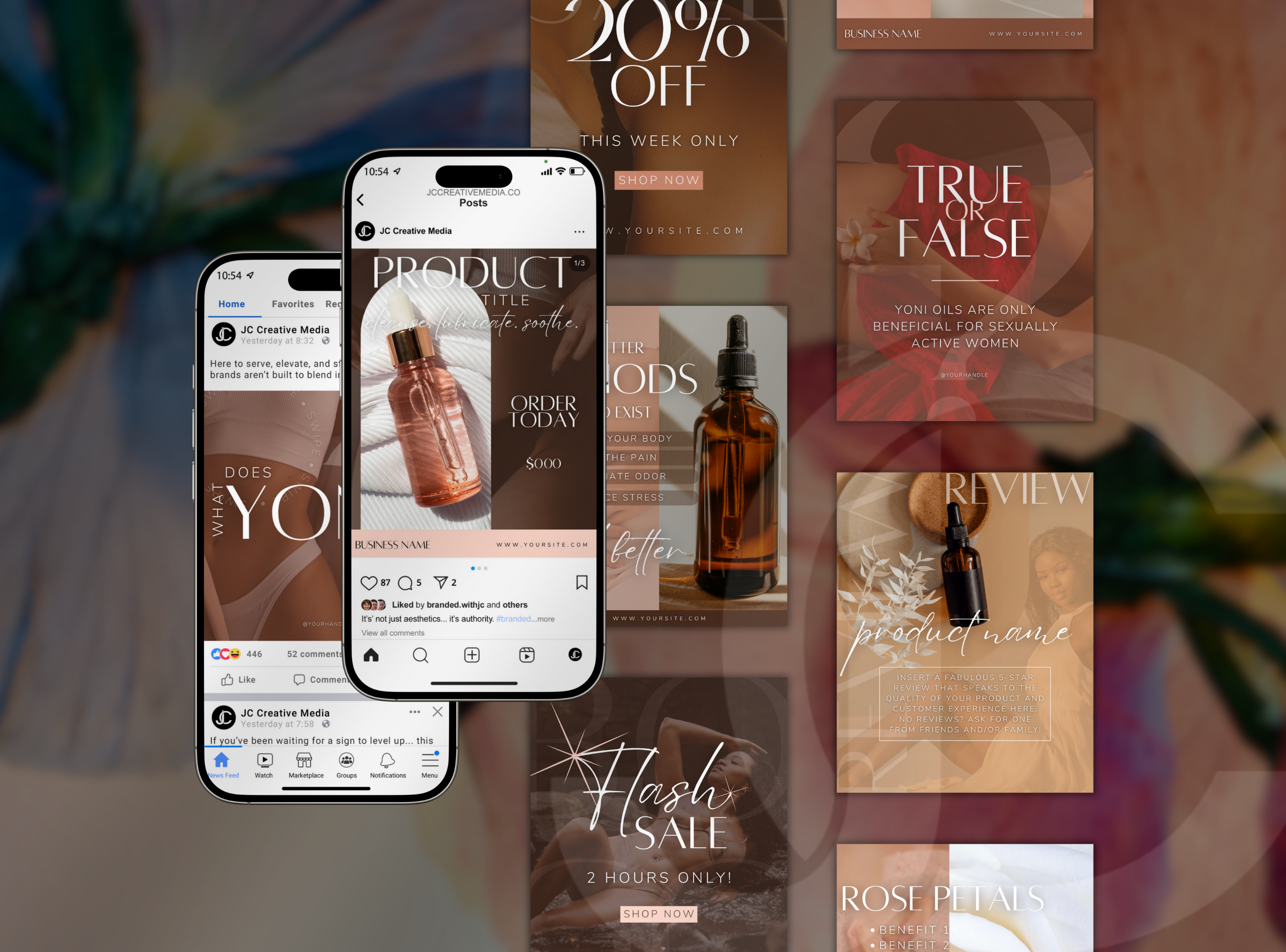 The Yoni Oil Social Media Marketing Suite