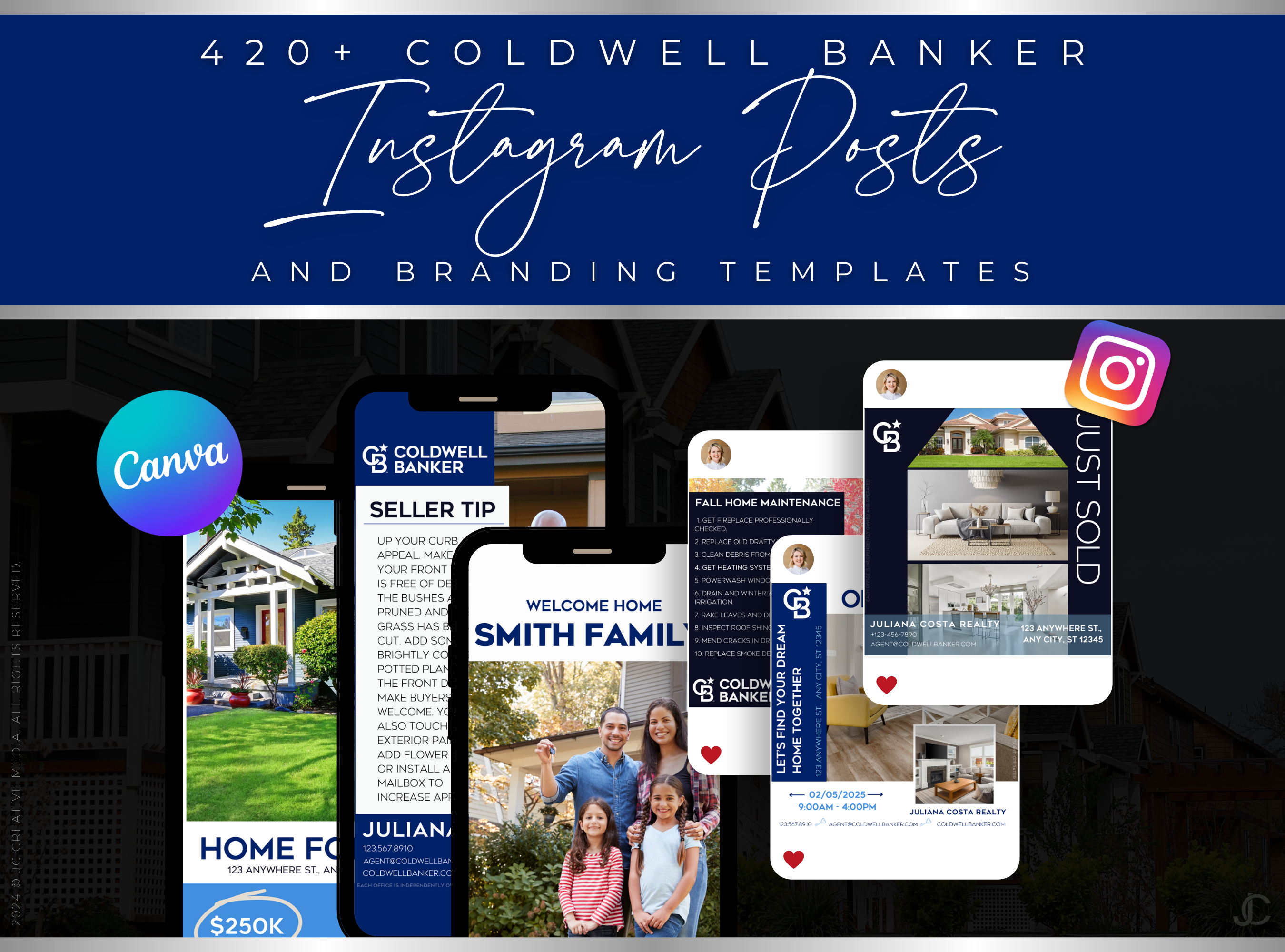 420+ Coldwell Banker Instagram Marketing & Branding Templates for Real Estate Agents