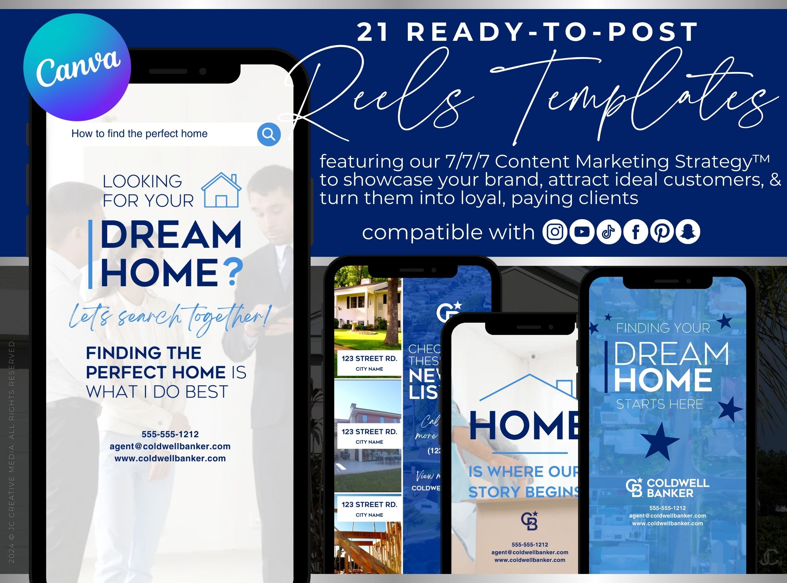 21 Coldwell Banker Real Estate Reels Videos for Social Media Marketing