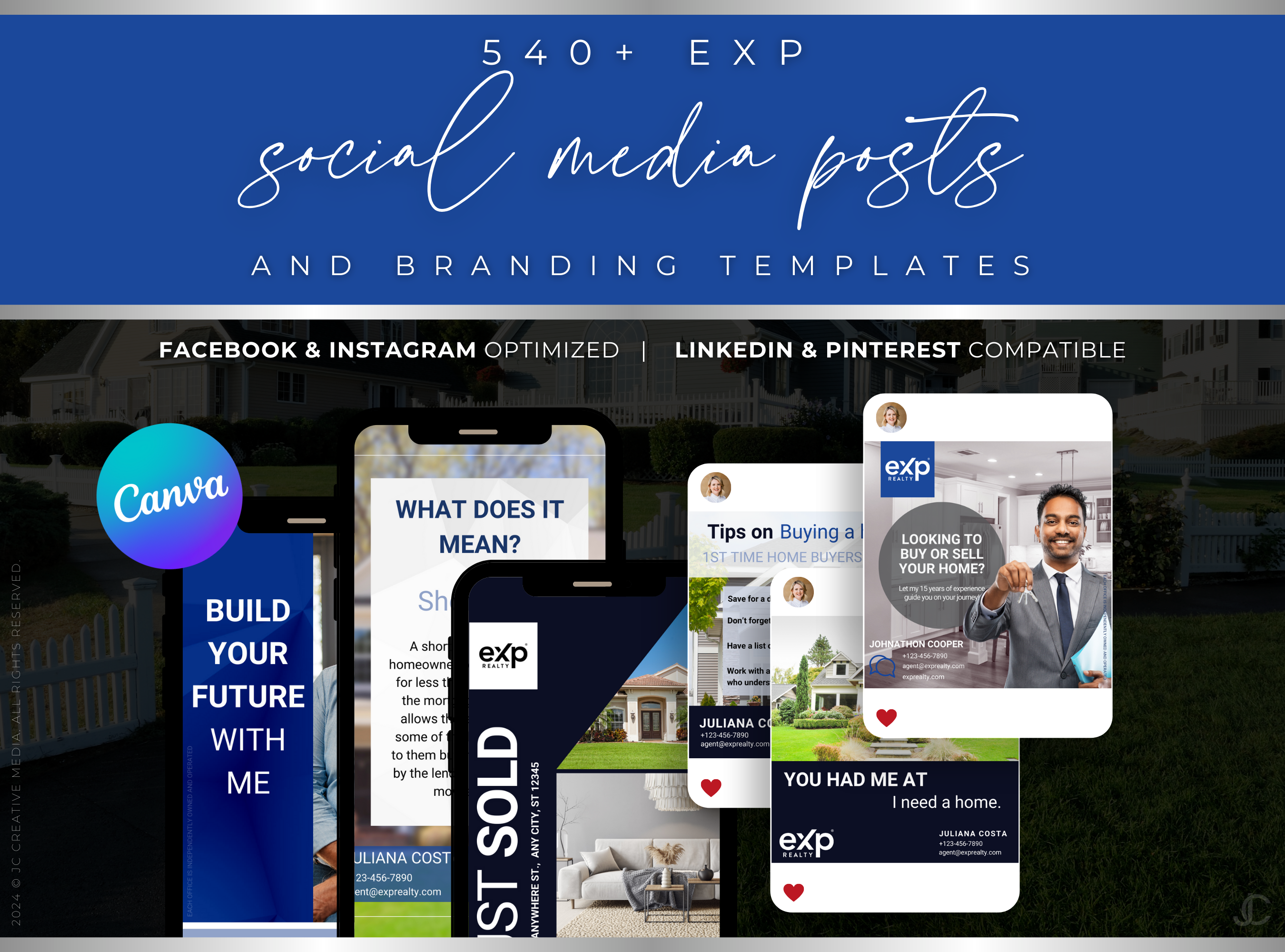 540+ eXp Realty Social Media Marketing & Branding Templates for Real Estate Agents & Brokers
