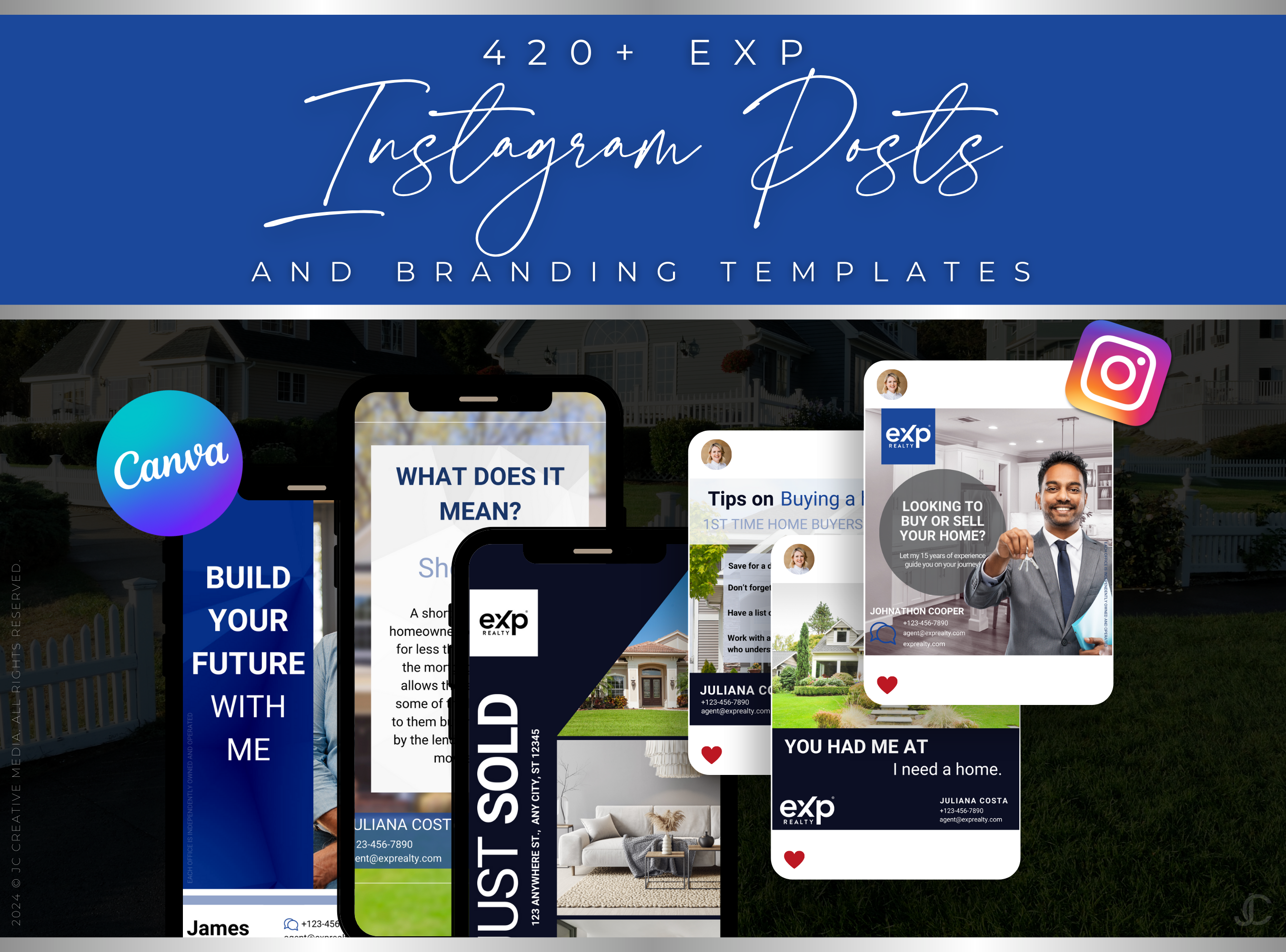 420+ eXp Realty Instagram Marketing & Branding Templates for Real Estate Agents