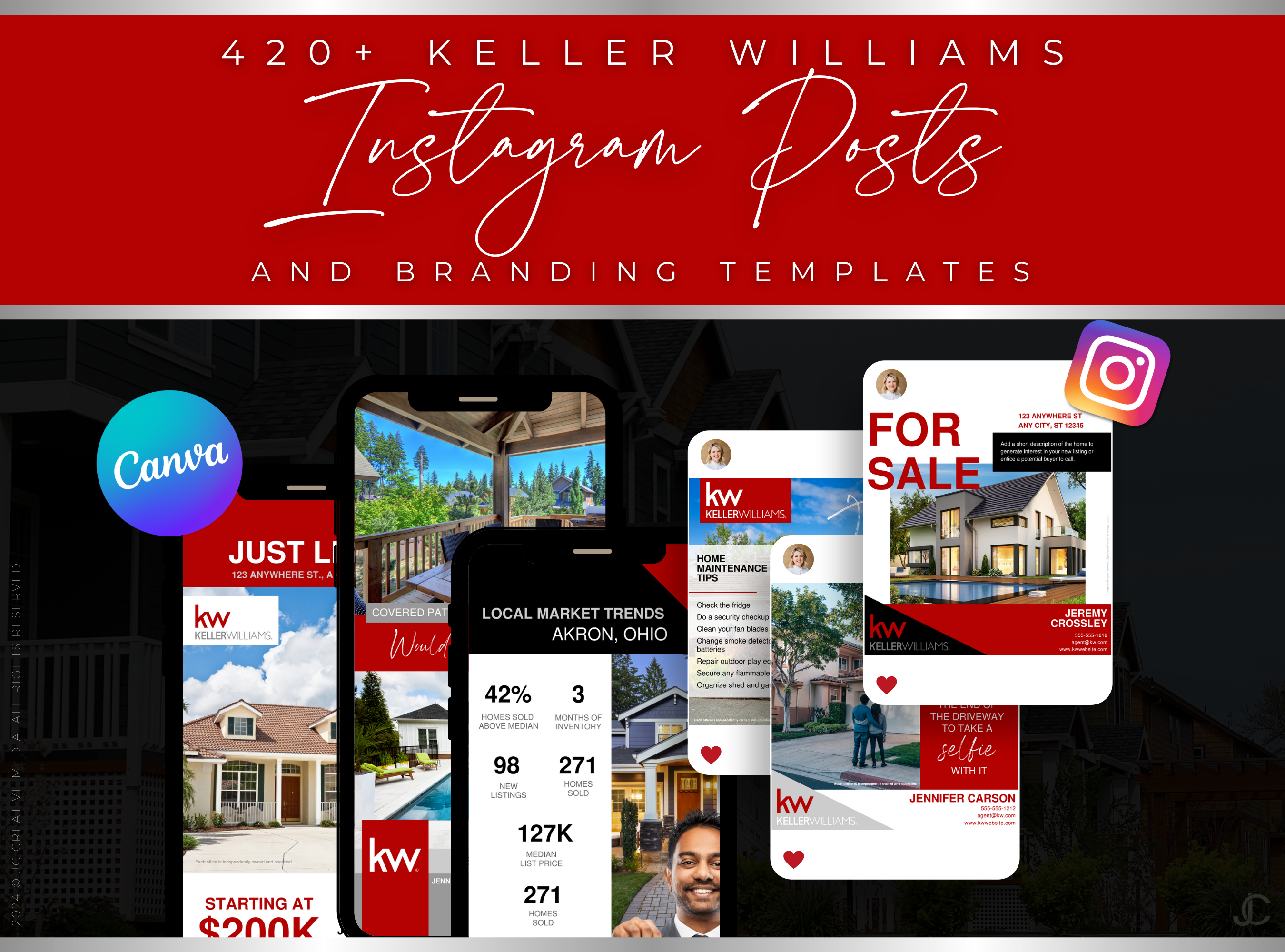 420+ Keller Williams Instagram Marketing & Branding Templates for Real Estate Agents