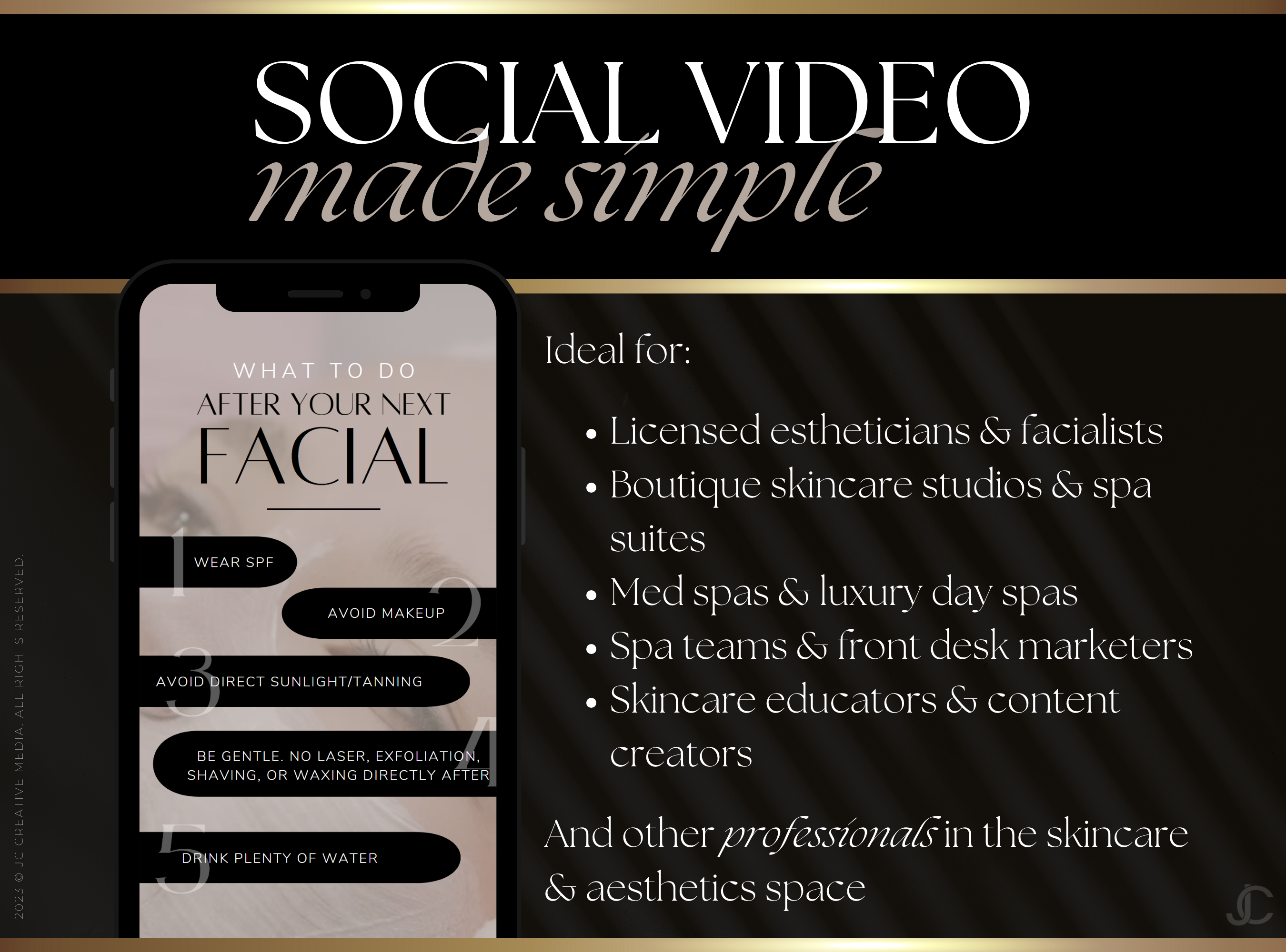 21 Spa/Esthetician Skincare Marketing Reels Templates