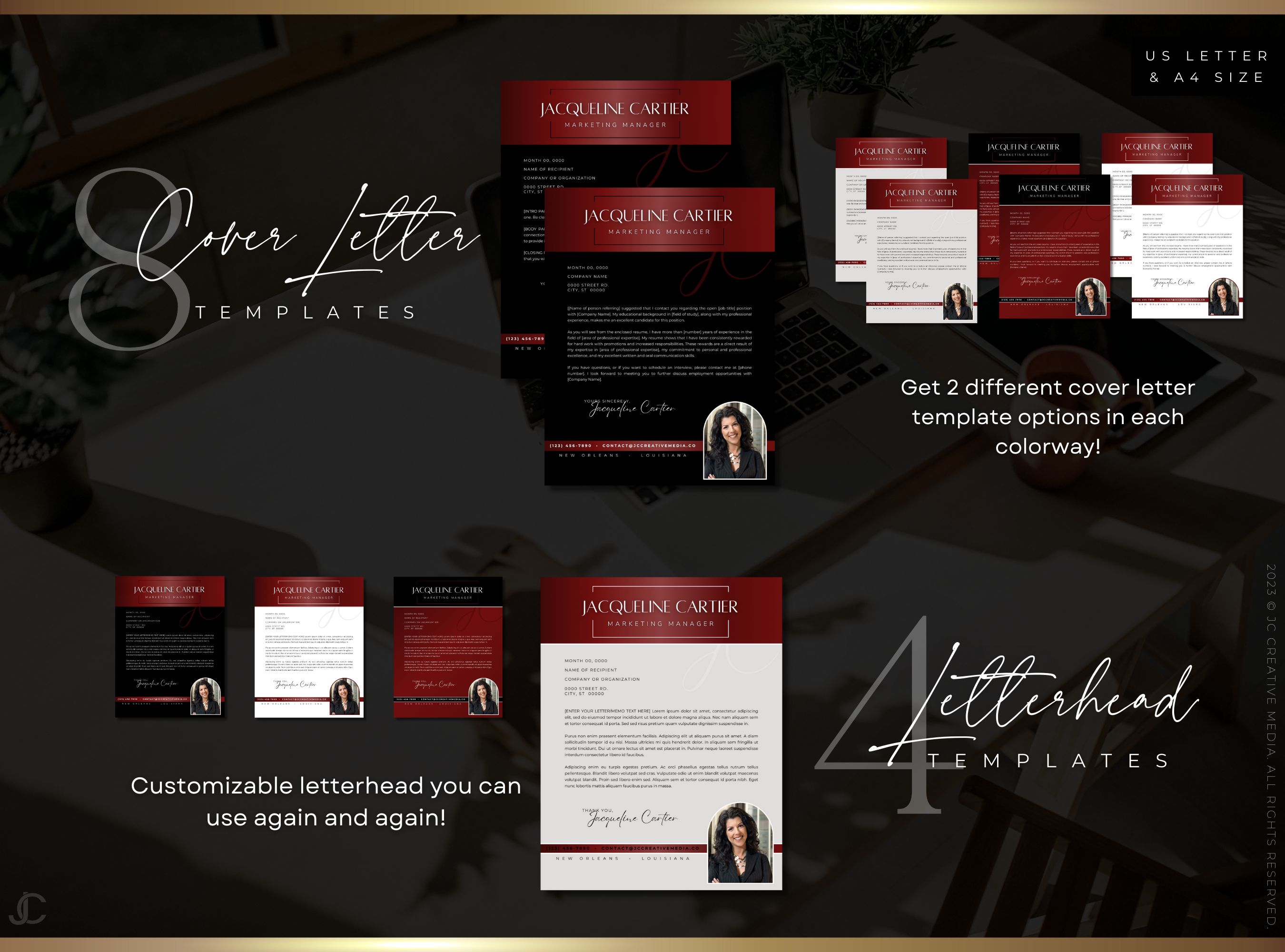 Designer Resume™ Suite (Canva Templates) | Aesthete Collection™ Vogue Edition