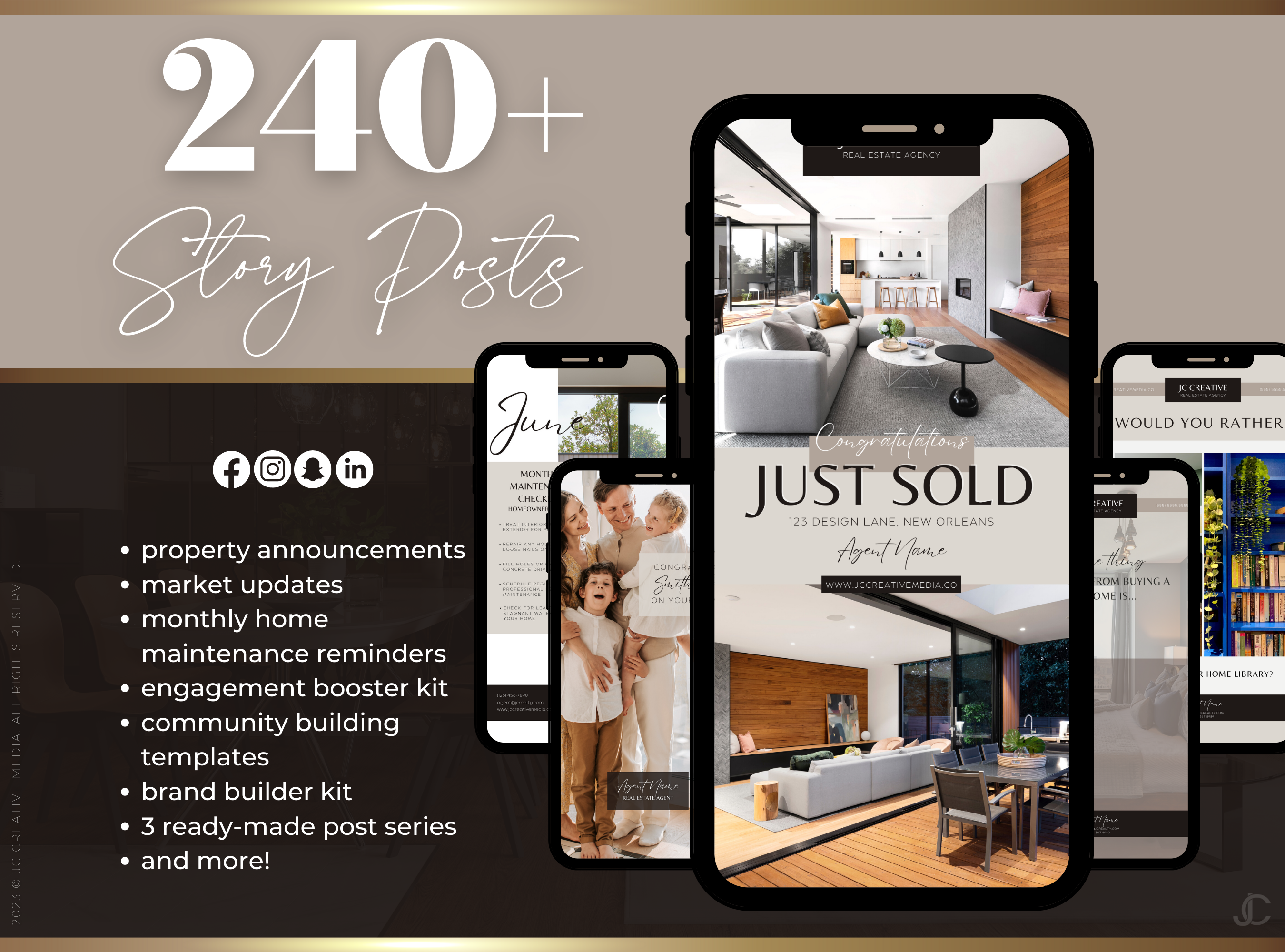 1,100+ Realtor Canva Templates for Real Estate Marketing & Branding | Estate Collection™ Luxe Edition