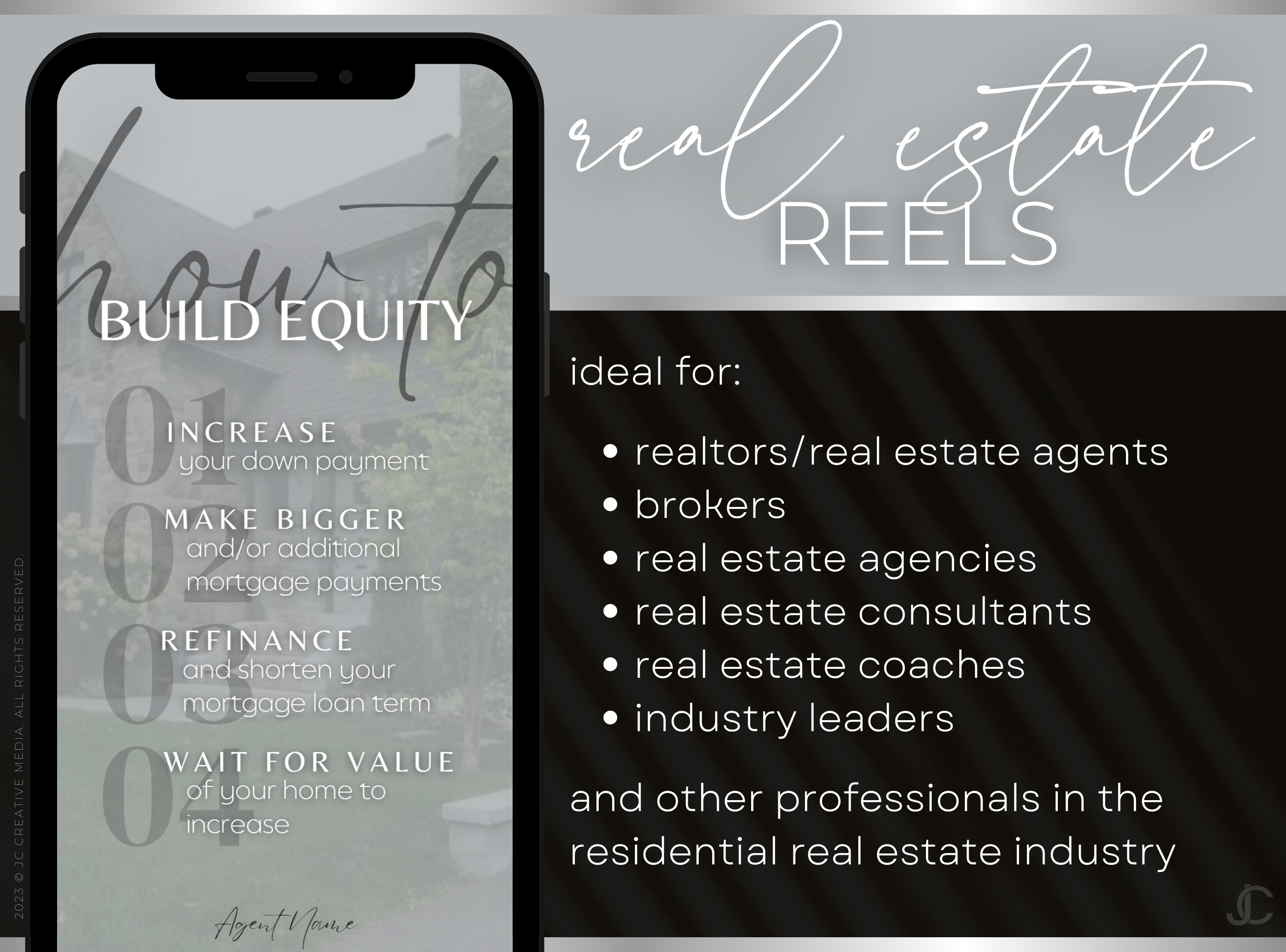 21 Real Estate Marketing Reels Posts: VOL. 2 (Canva Video Templates) | Estate Collection™ Modern Edition