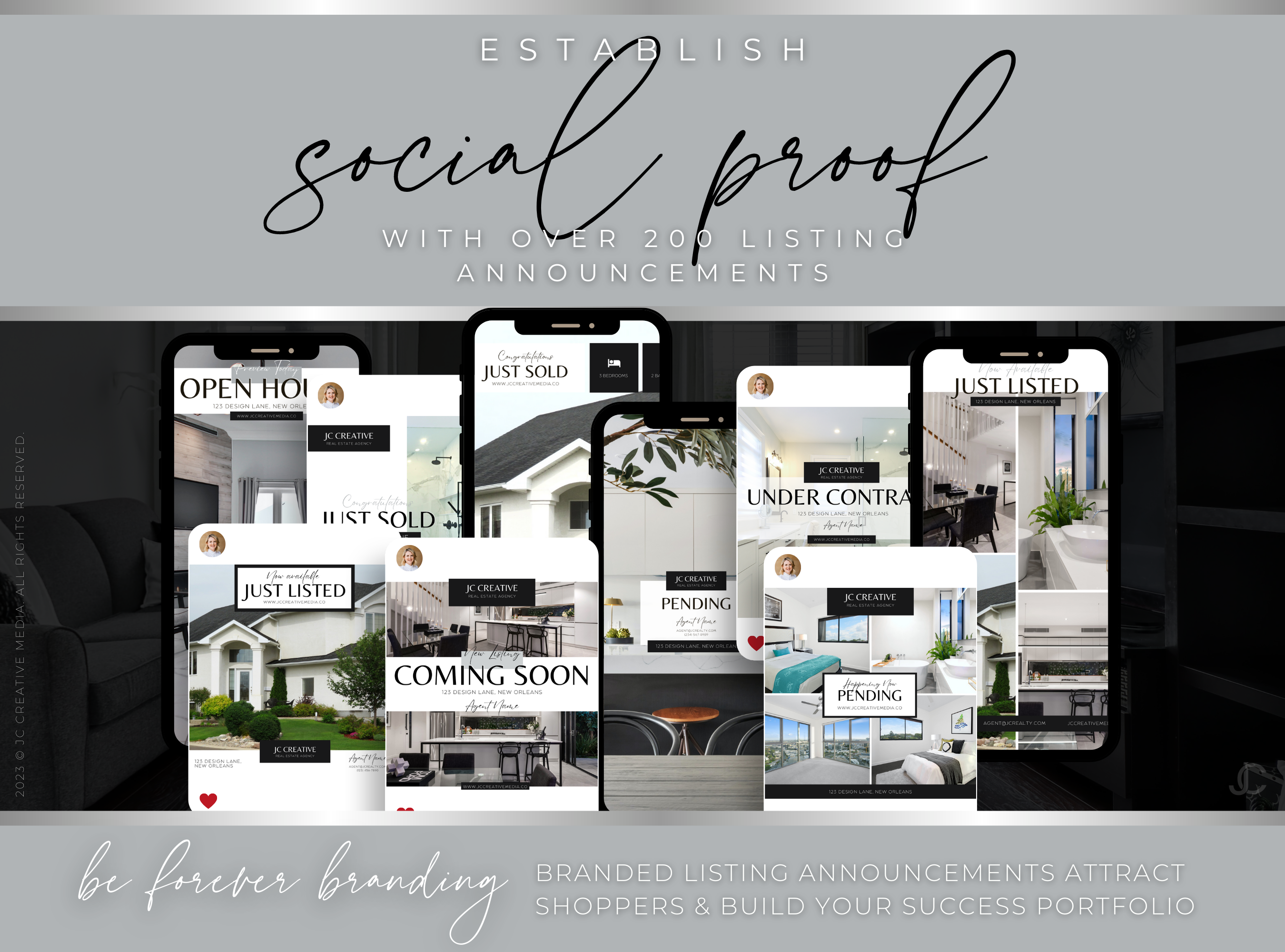 400+ Facebook Post & Story Templates for Real Estate Agents | Estate Collection™ Modern Edition