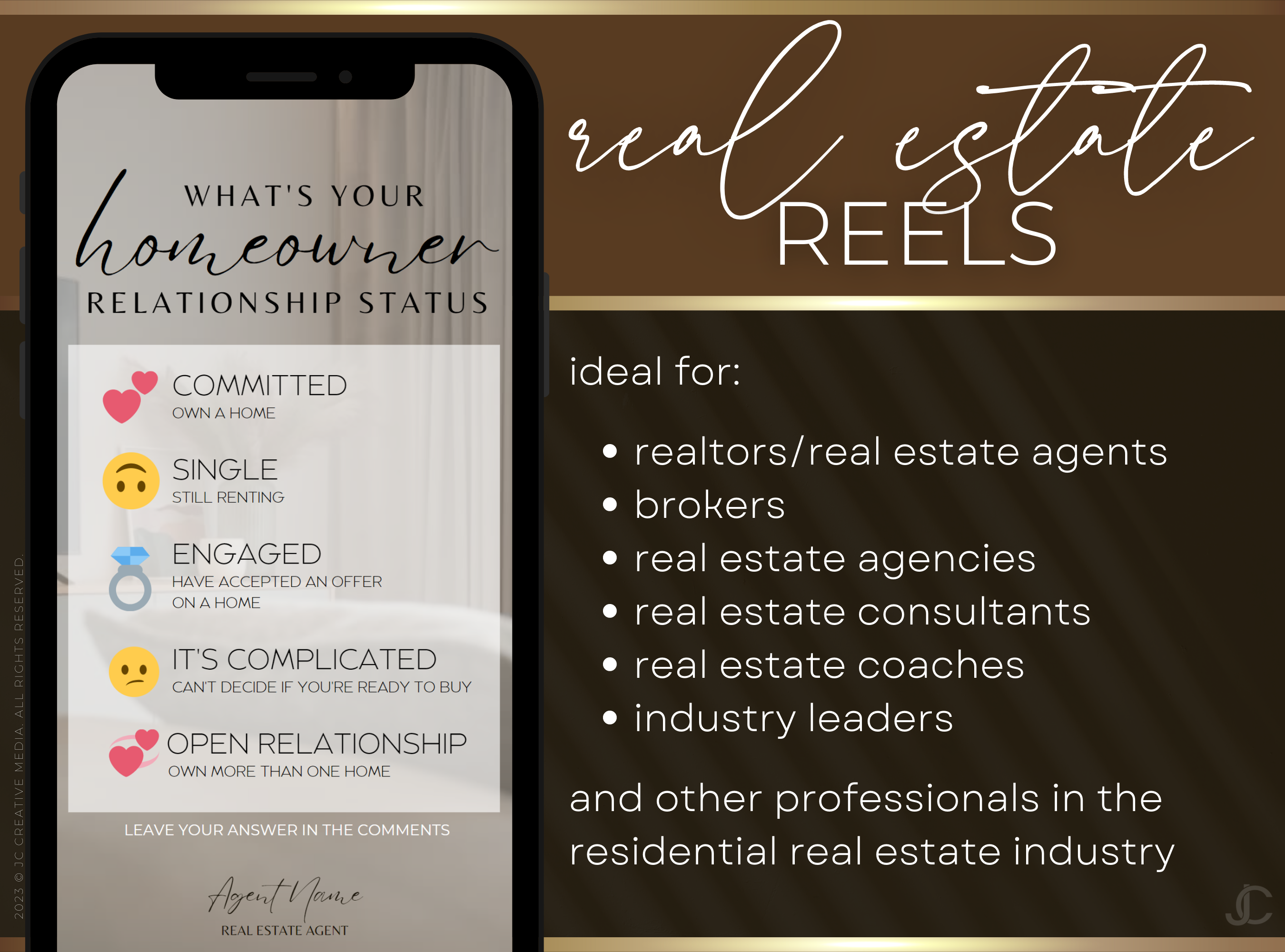 21 Real Estate Marketing Reels Posts: VOL. 1 (Canva Video Templates) | Estate Collection™ Classic Edition