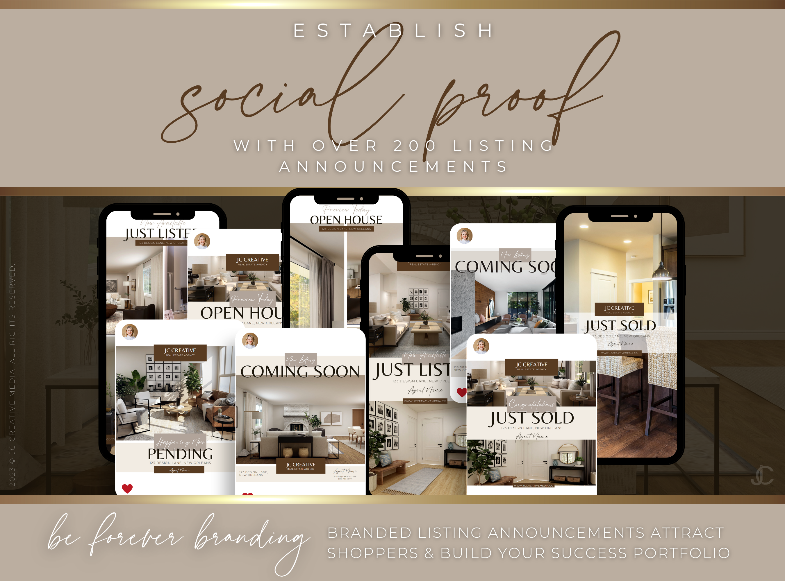 400+ Facebook Post & Story Templates for Real Estate Agents | Estate Collection™ Classic Edition