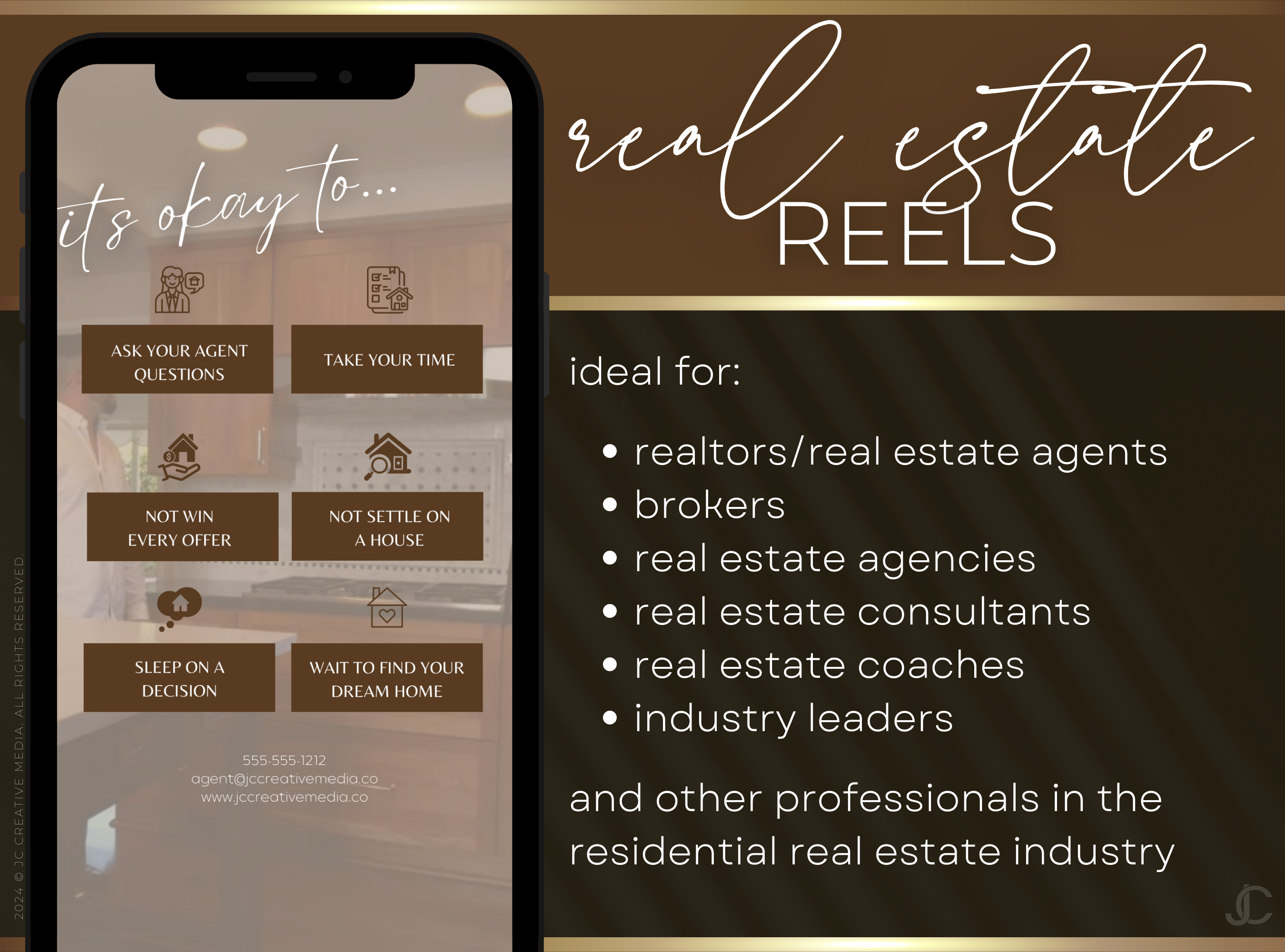 21 Real Estate Marketing Reels Posts: VOL. 3 (Canva Video Templates) | Estate Collection™ Classic Edition