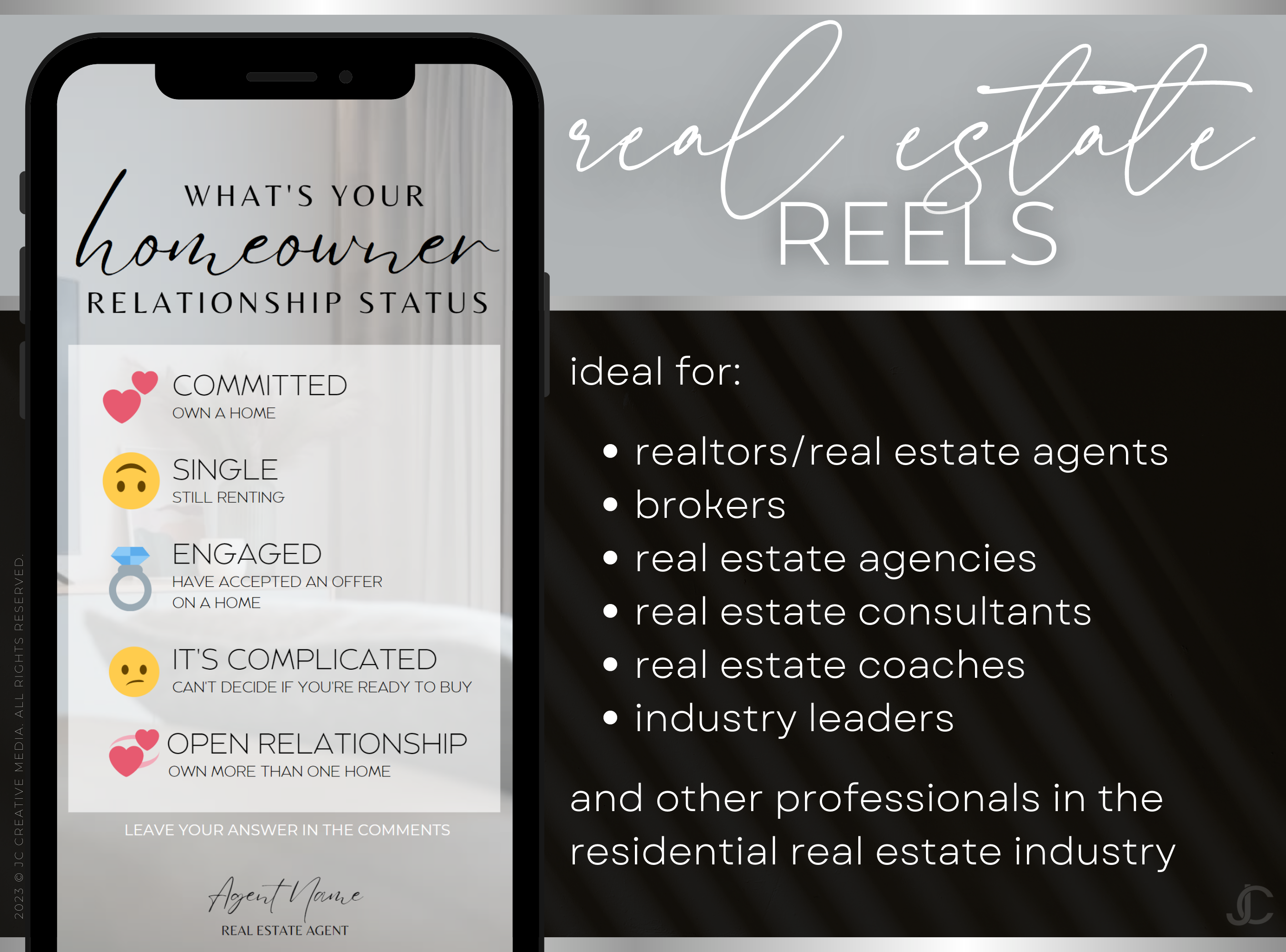 21 Real Estate Marketing Reels Posts: VOL. 1 (Canva Video Templates) | Estate Collection™ Modern Edition