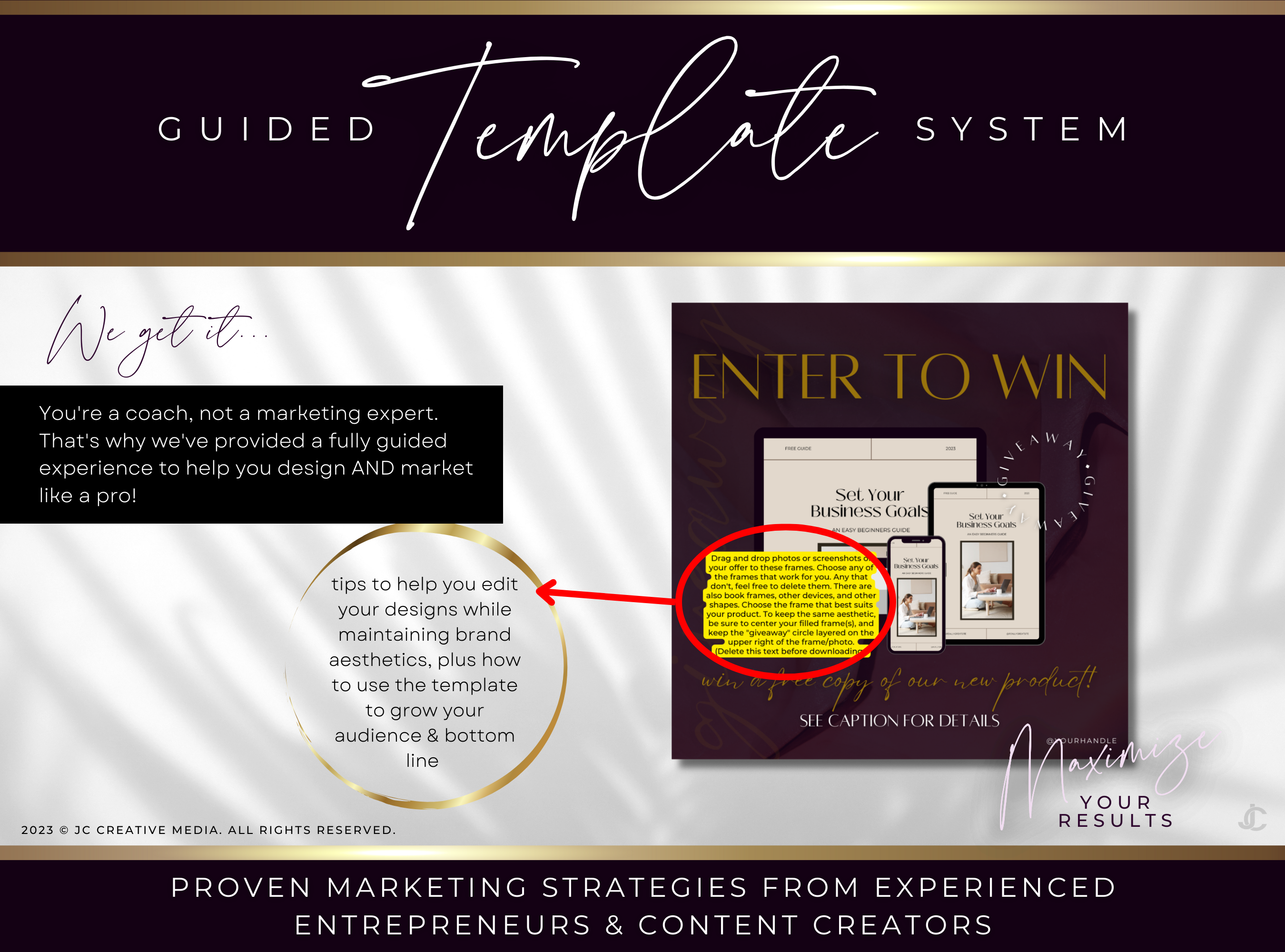 400+ Coaching Social Media Post Templates (Content, Infographics, & Marketing) | Elegance Collection™ Amethyst Edition