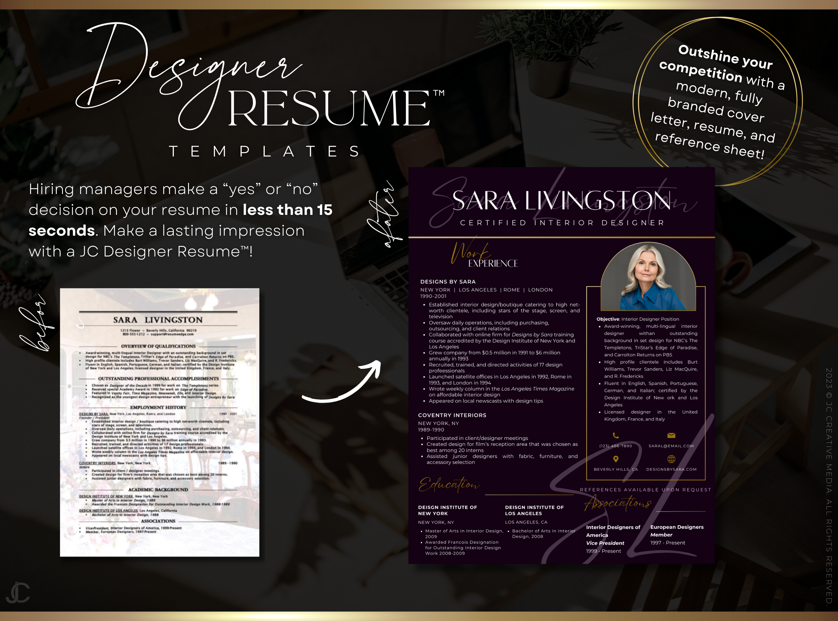 Designer Resume™ Suite (Canva Templates) | Elegance Collection™ Amethyst Edition