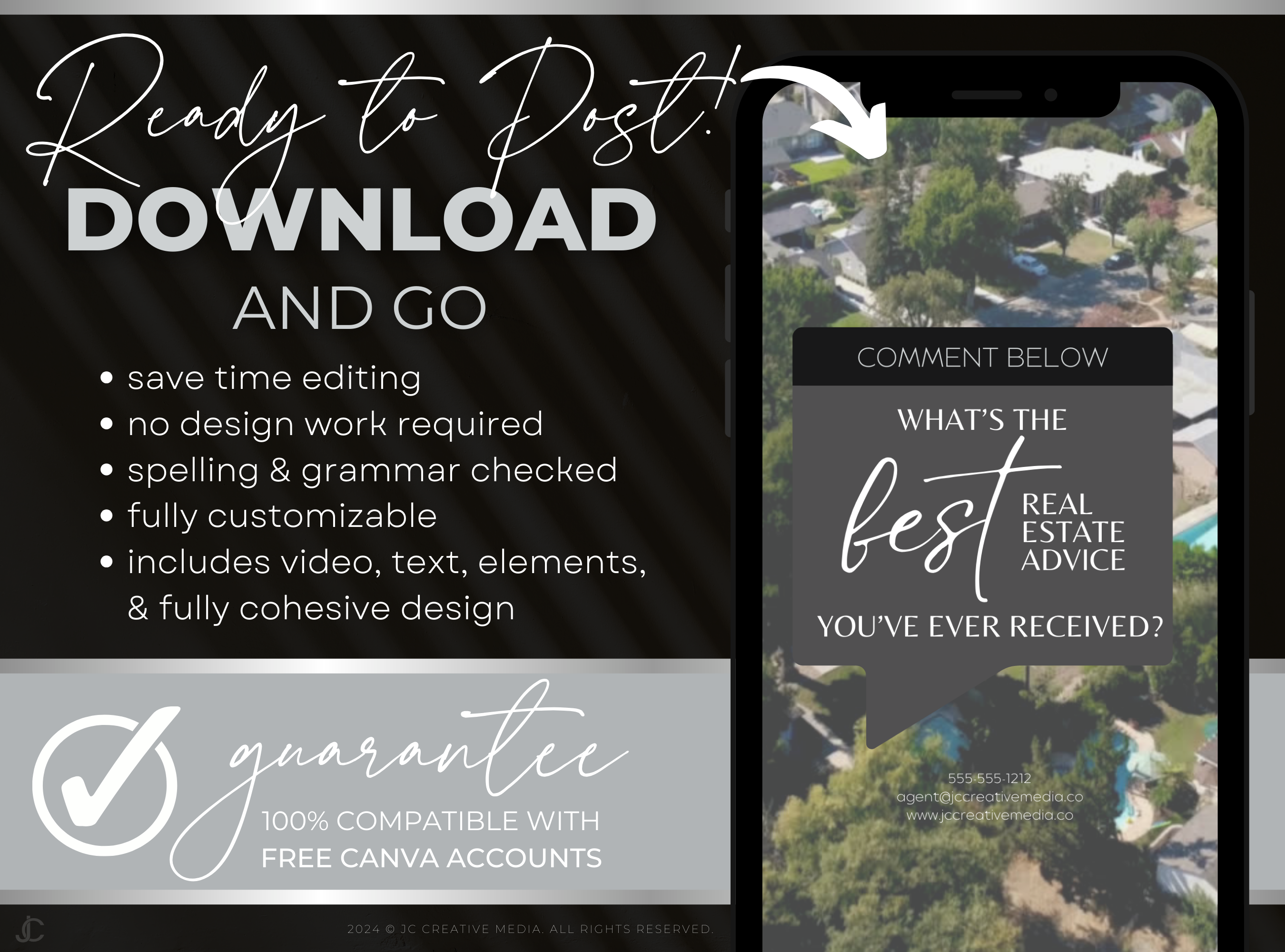 21 Real Estate Marketing Reels Posts: VOL. 3 (Canva Video Templates) | Estate Collection™ Modern Edition