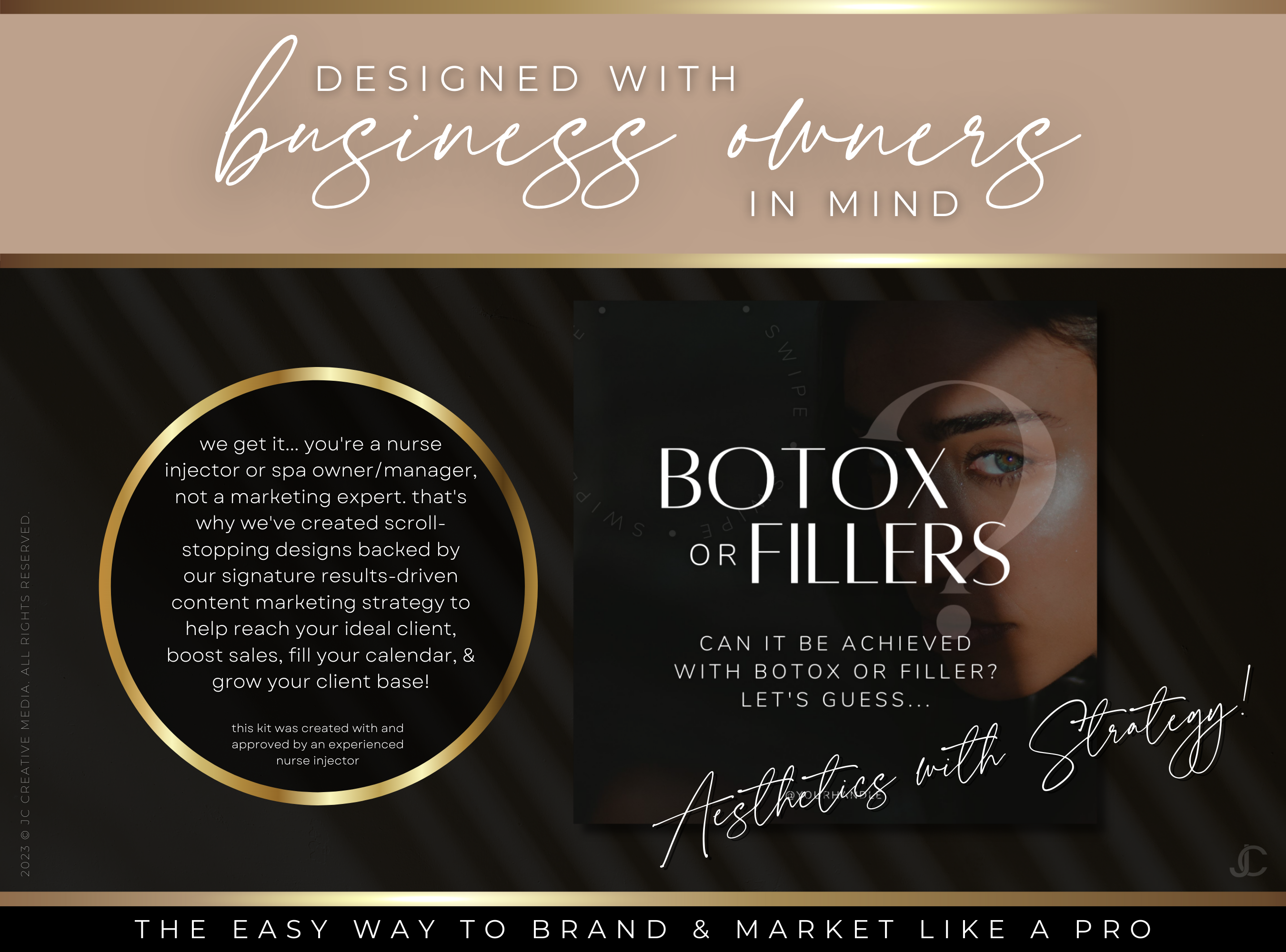 450+ Botox & Filler Social Media Templates for Nurse Injectors & Med Spas | Aesthete Collection™ Luxury Edition