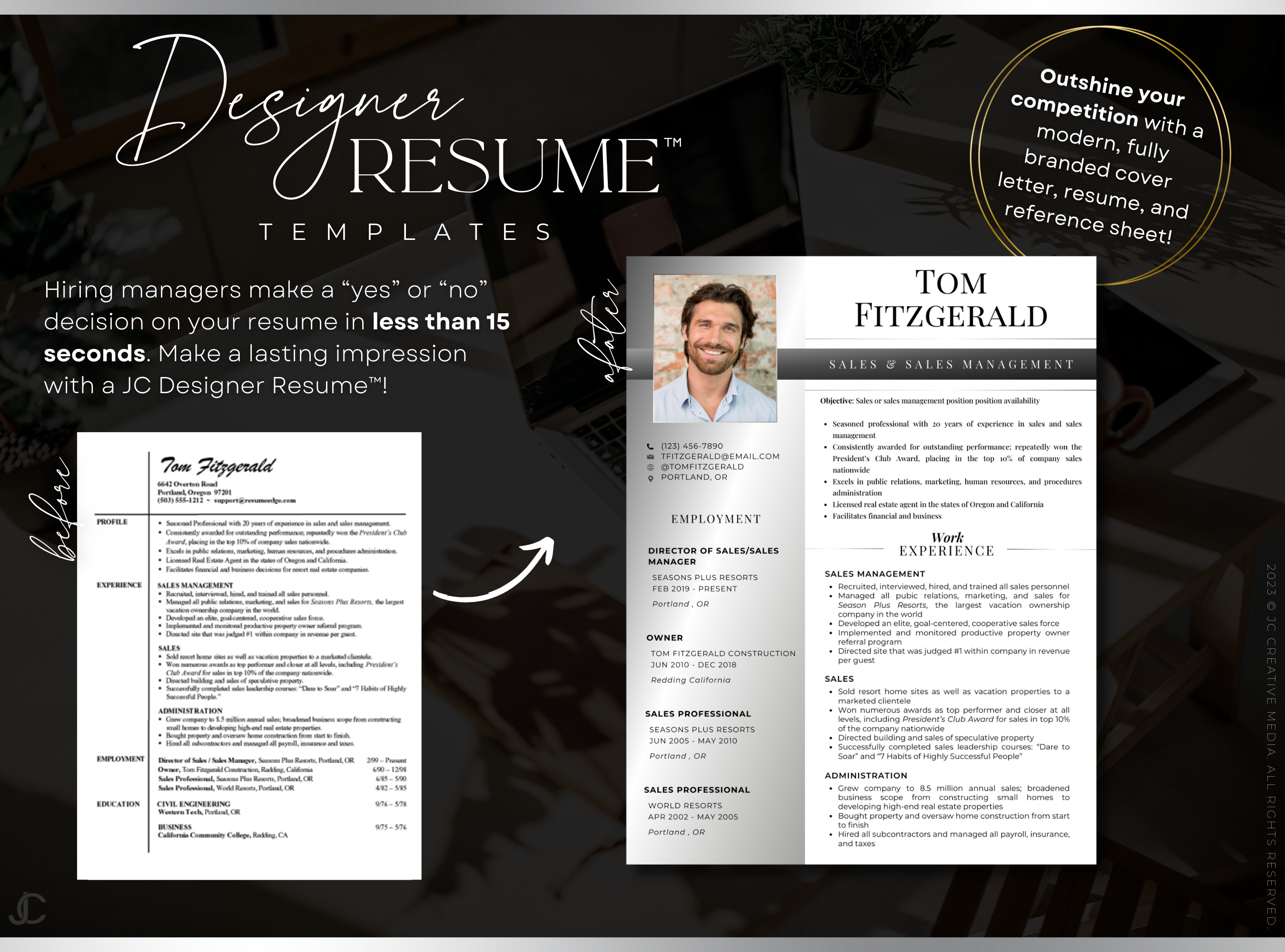 Designer Resume™ Suite (Canva Templates) | Pro Collection™ Sterling Edition