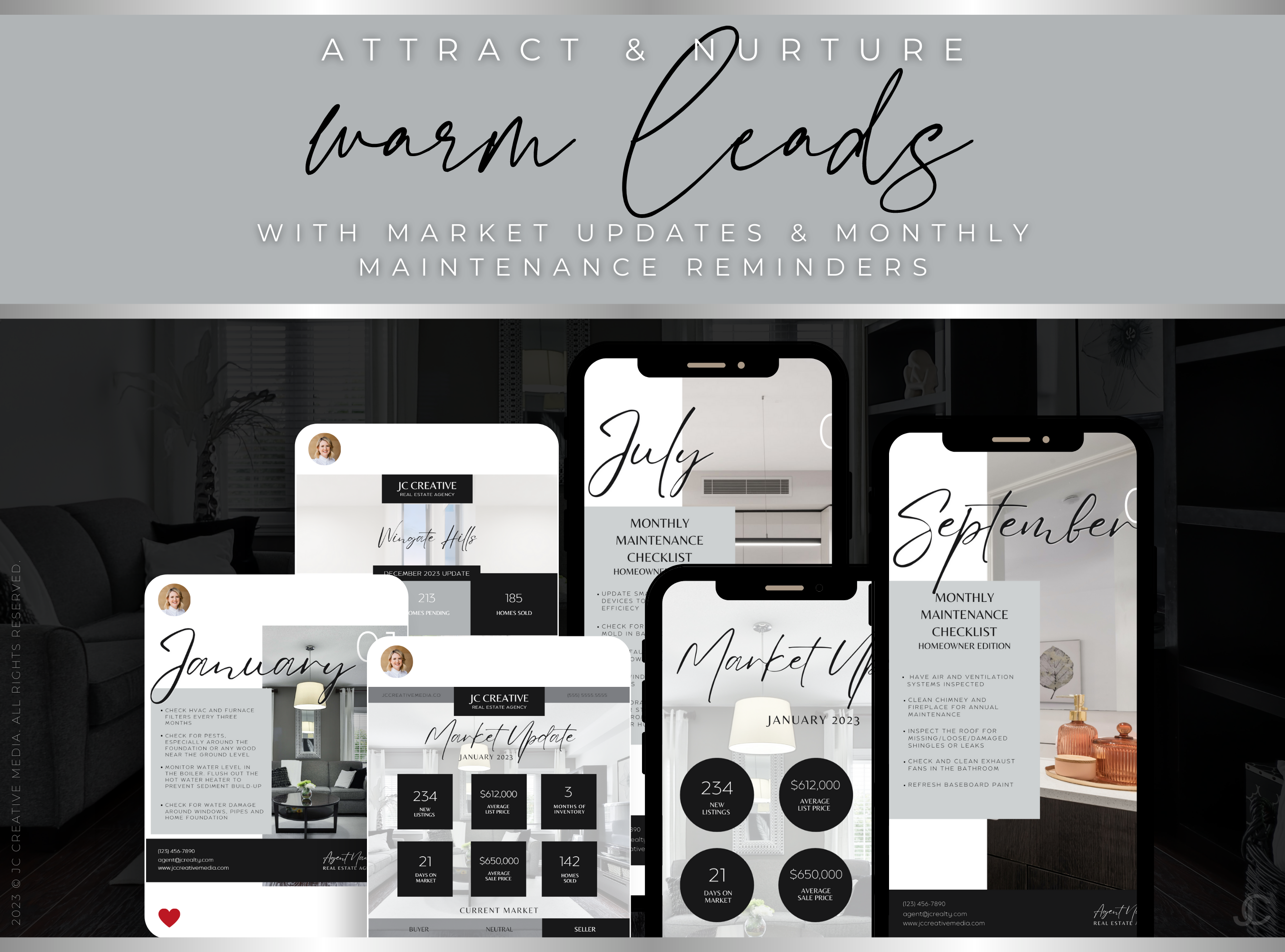 400+ Instagram Post & Story Templates for Real Estate Agents | Estate Collection™ Modern Edition