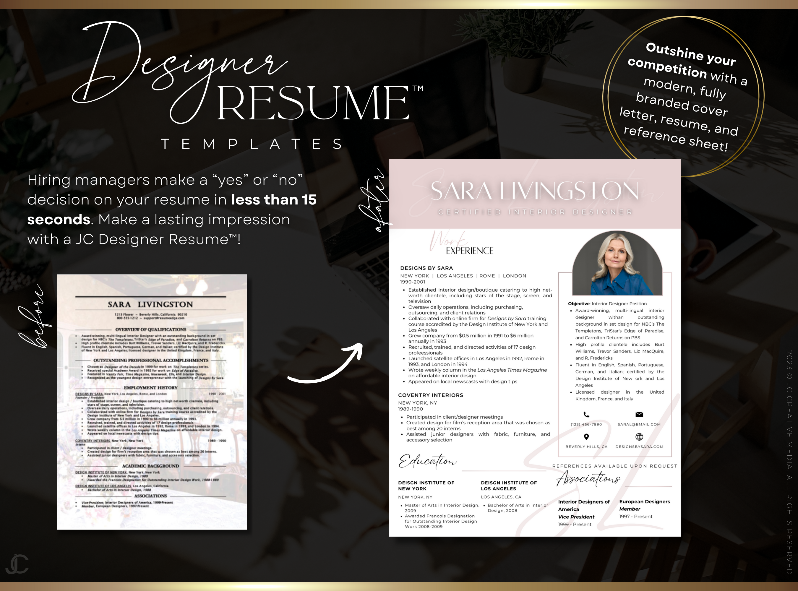 Designer Resume™ Suite (Canva Templates) | Elegance Collection™ Blush Edition