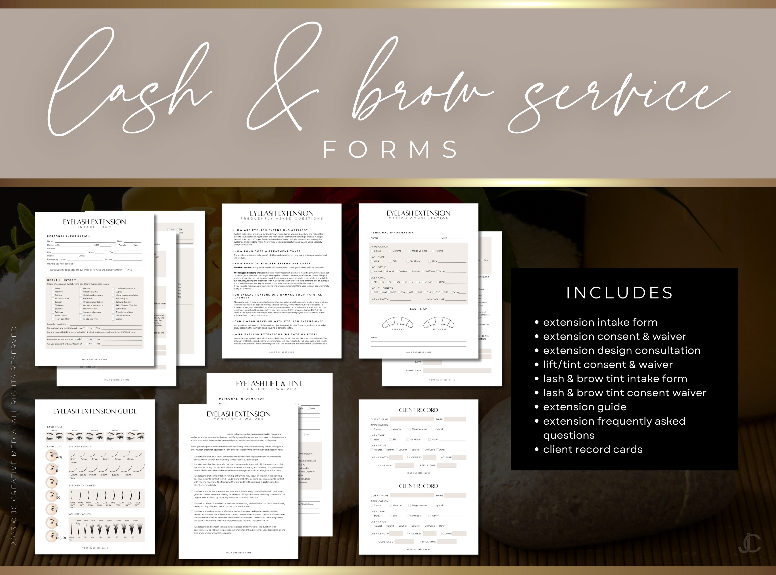 Esthetics Forms for Estheticians & Med Spas (Canva Templates) | Aesthete Collection™ Luxury Edition