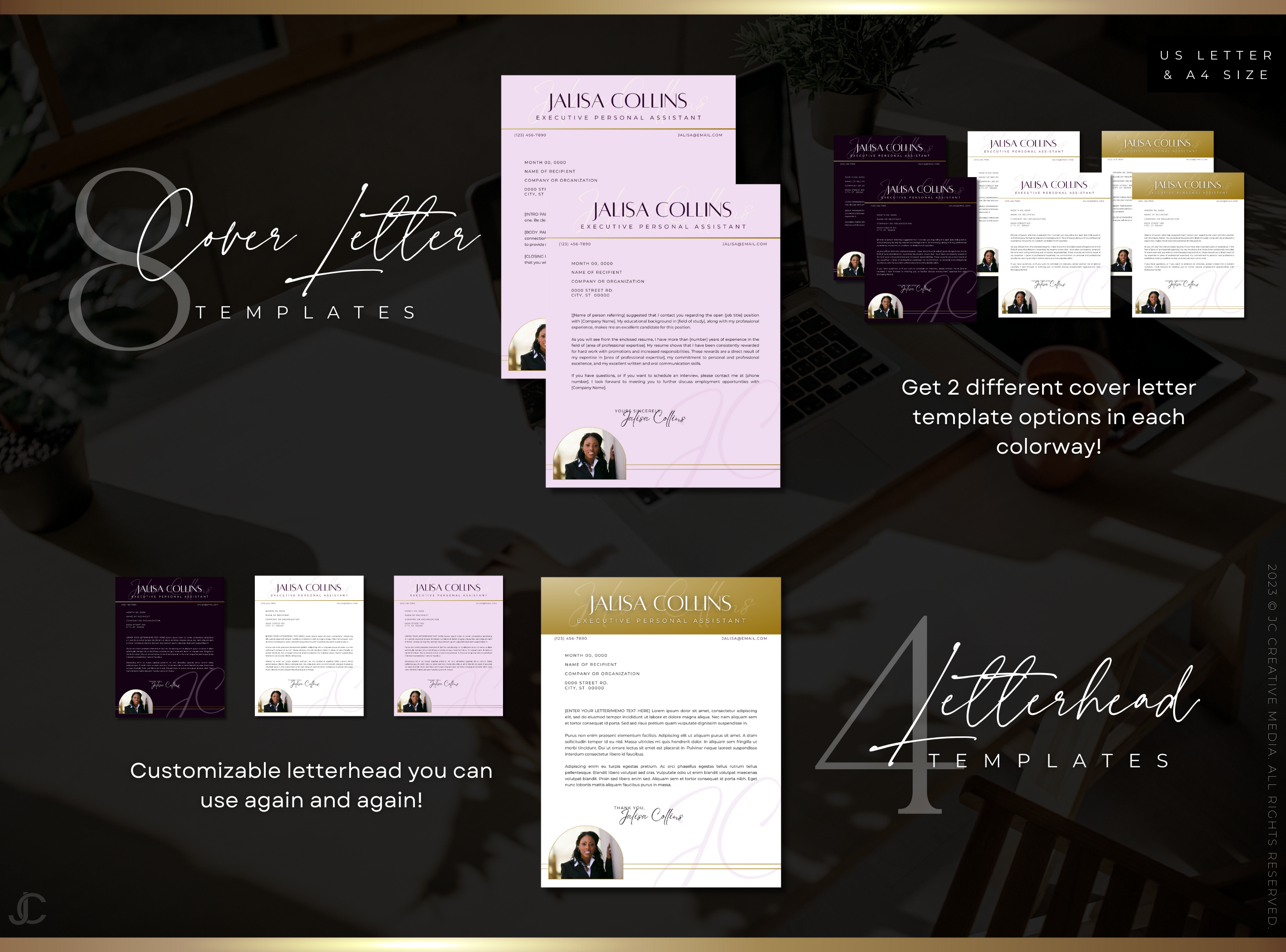 Designer Resume™ Suite (Canva Templates) | Elegance Collection™ Amethyst Edition