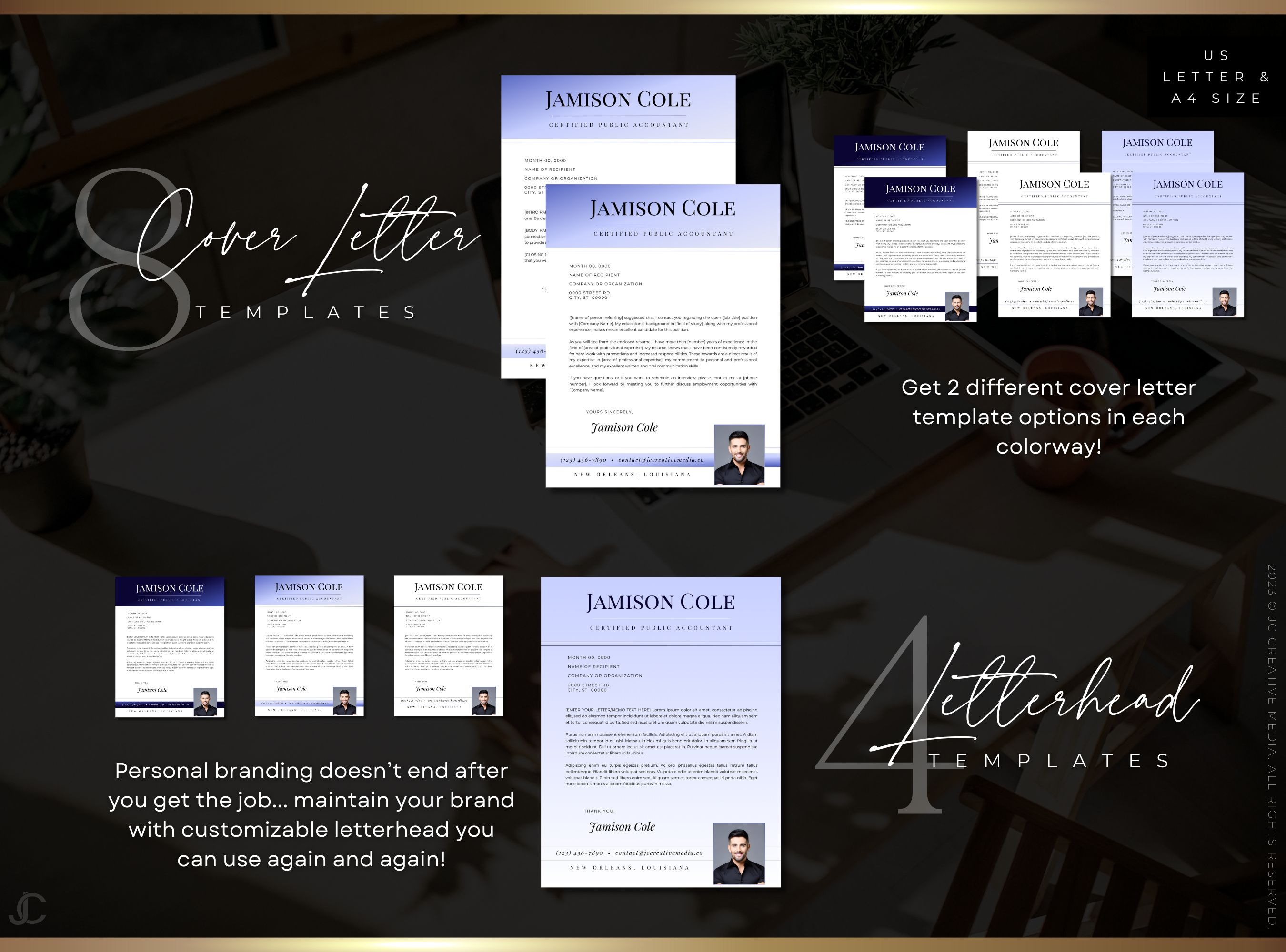 Designer Resume™ Suite (Canva Templates) | Pro Collection™ Sapphire Edition