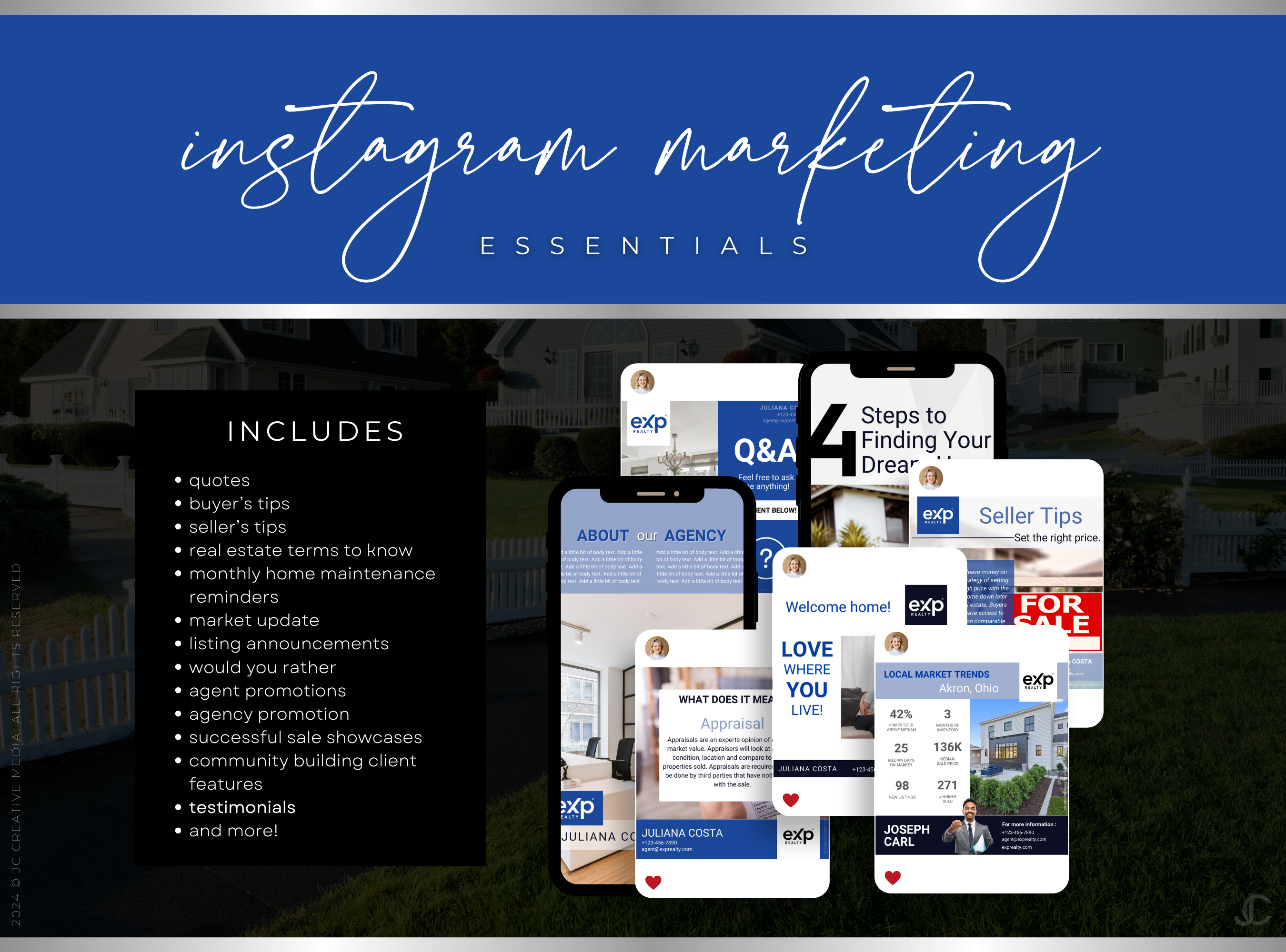 420+ eXp Realty Instagram Marketing & Branding Templates for Real Estate Agents