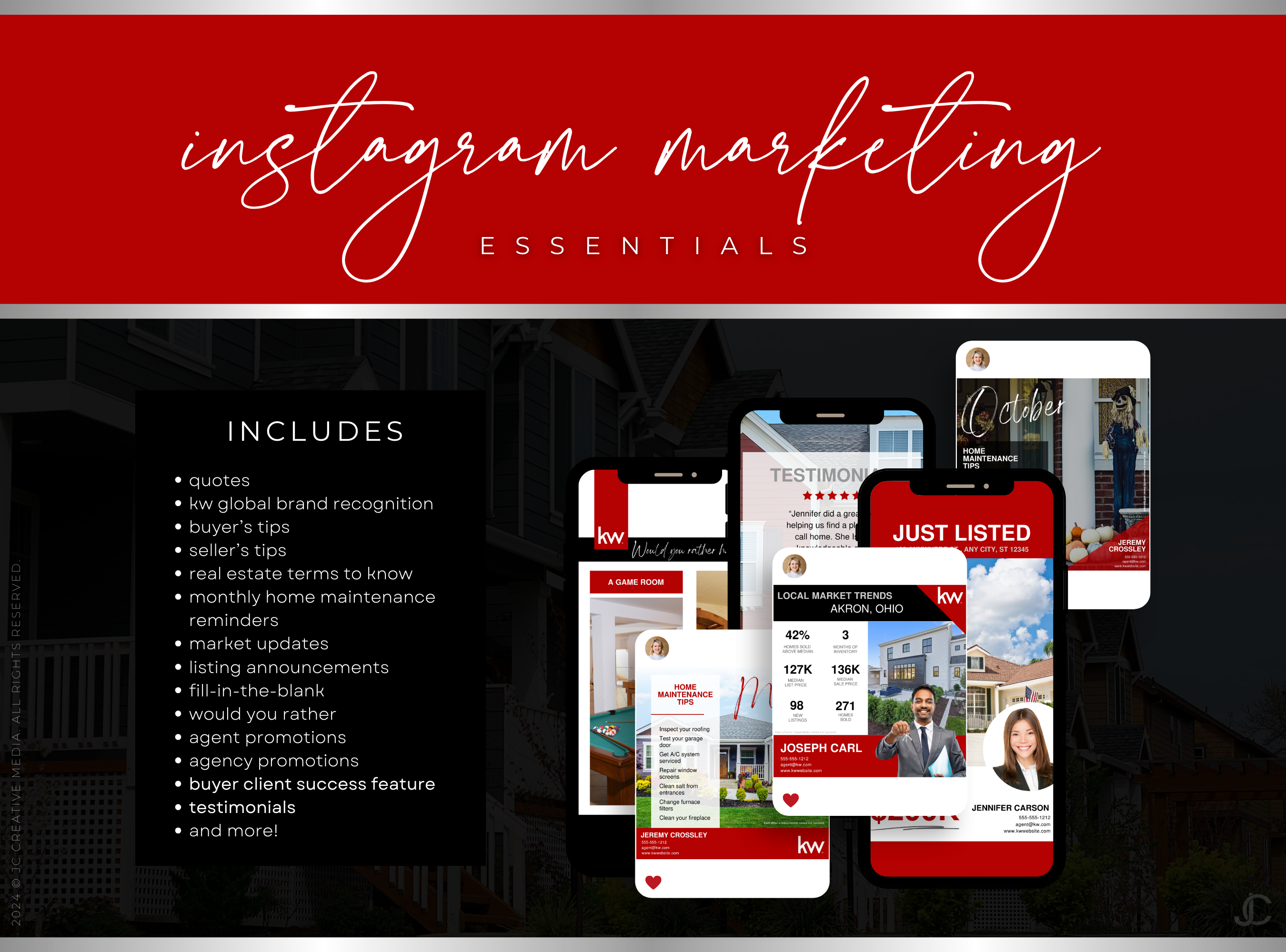 420+ Keller Williams Instagram Marketing & Branding Templates for Real Estate Agents