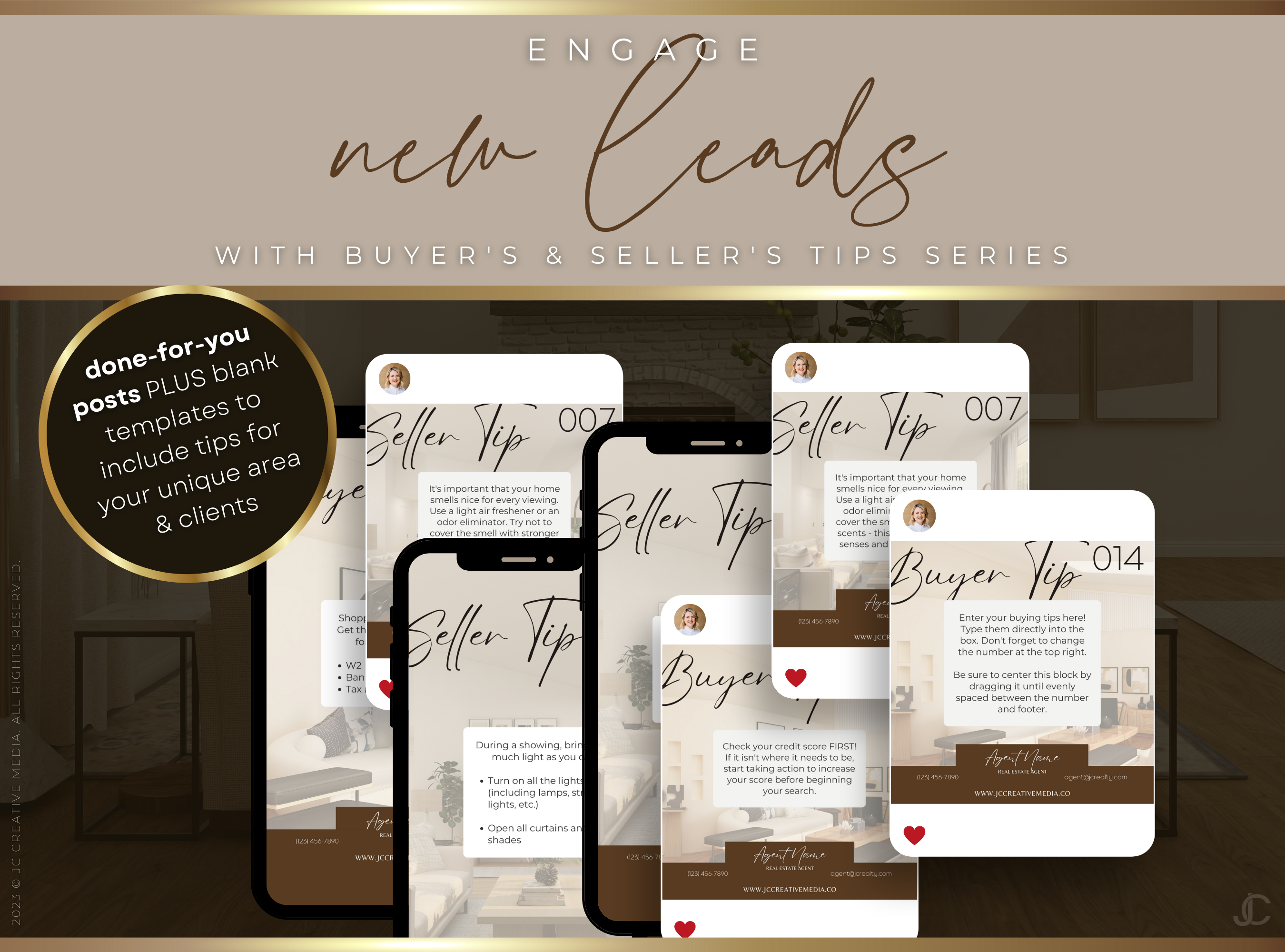 400+ Facebook Post & Story Templates for Real Estate Agents | Estate Collection™ Classic Edition