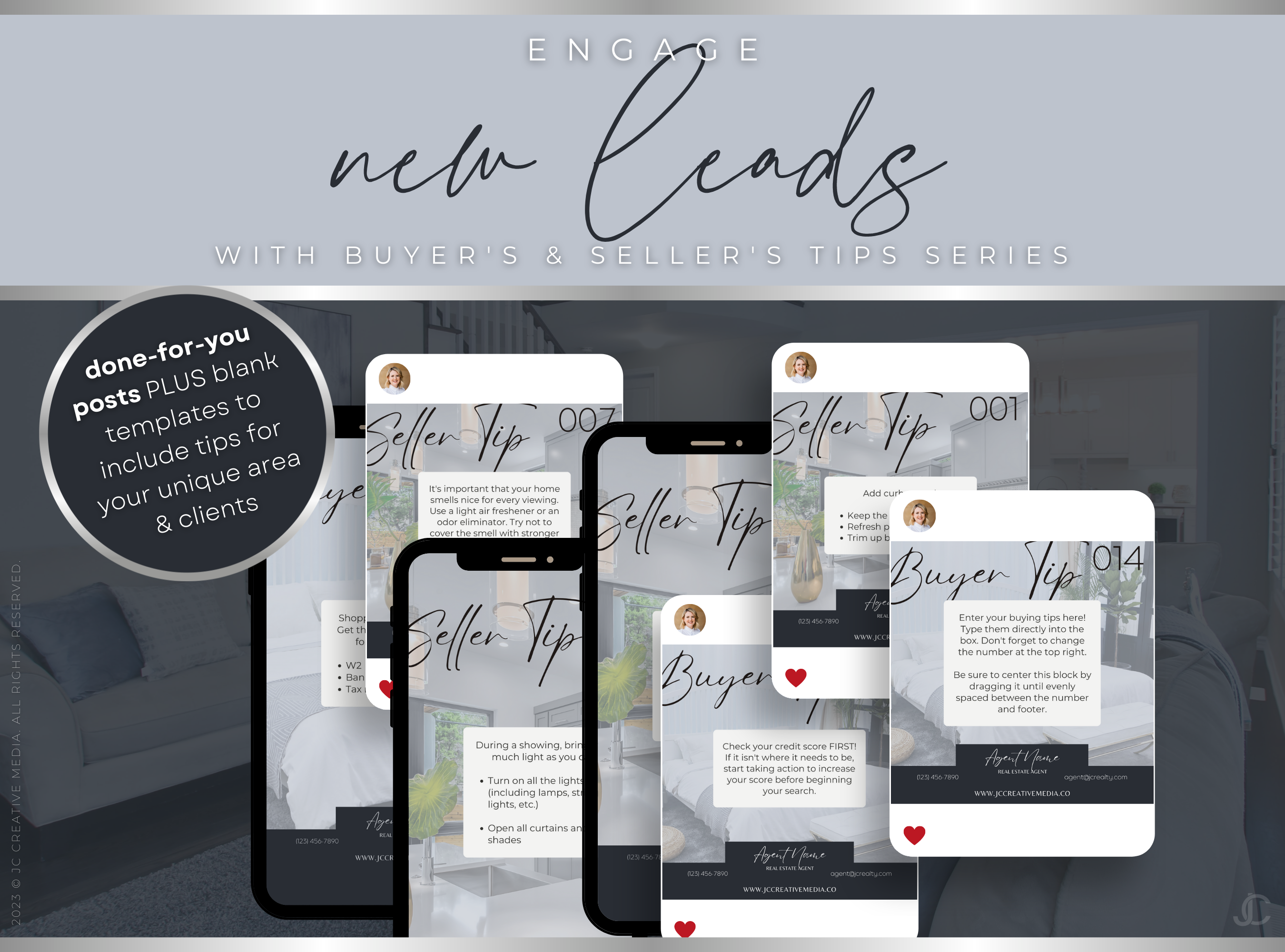 400+ Instagram Post & Story Templates for Real Estate Agents | Estate Collection™ Midnight Edition