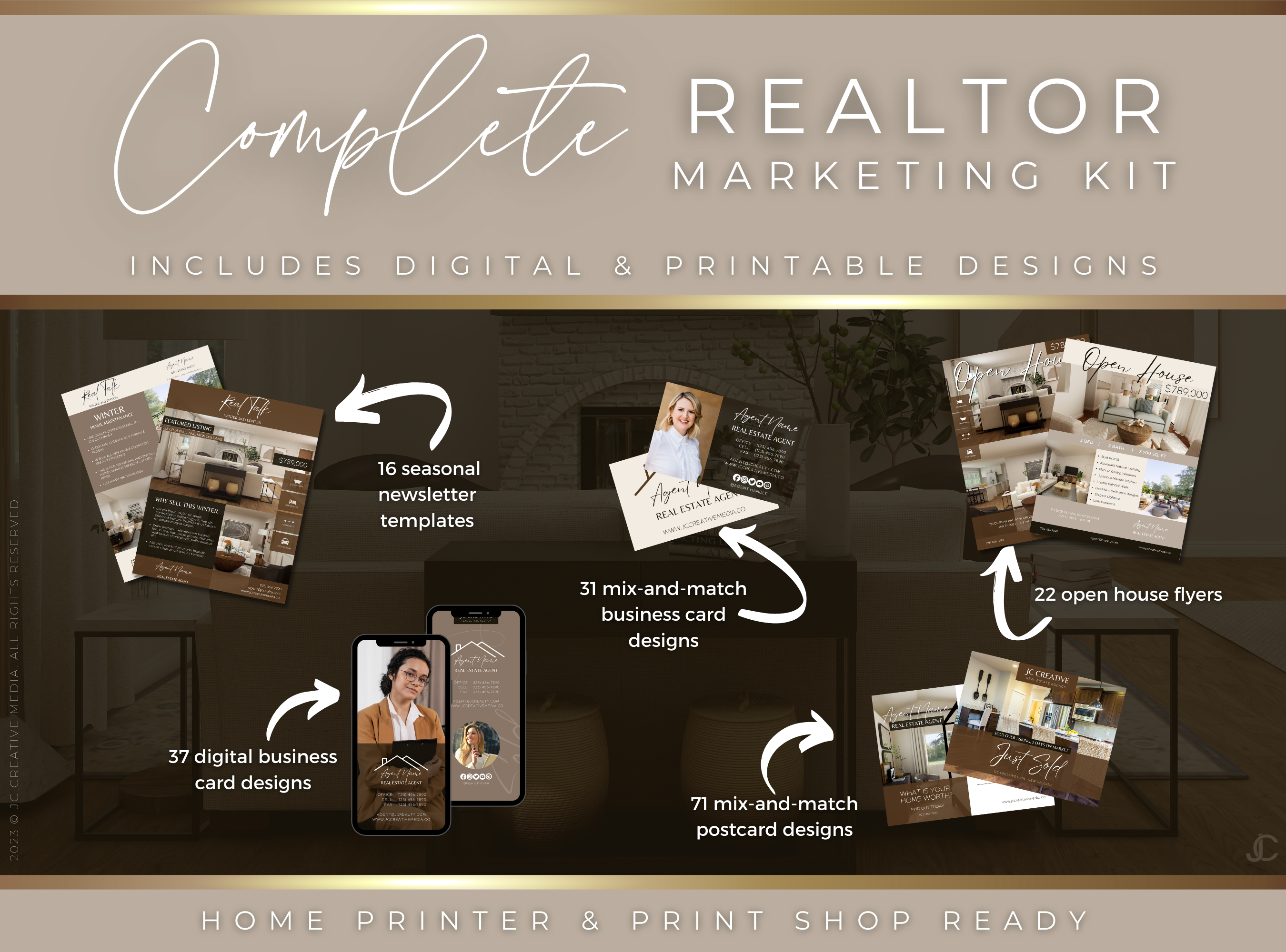 1,100+ Realtor Canva Templates for Real Estate Marketing & Branding | Estate Collection™ Classic Edition