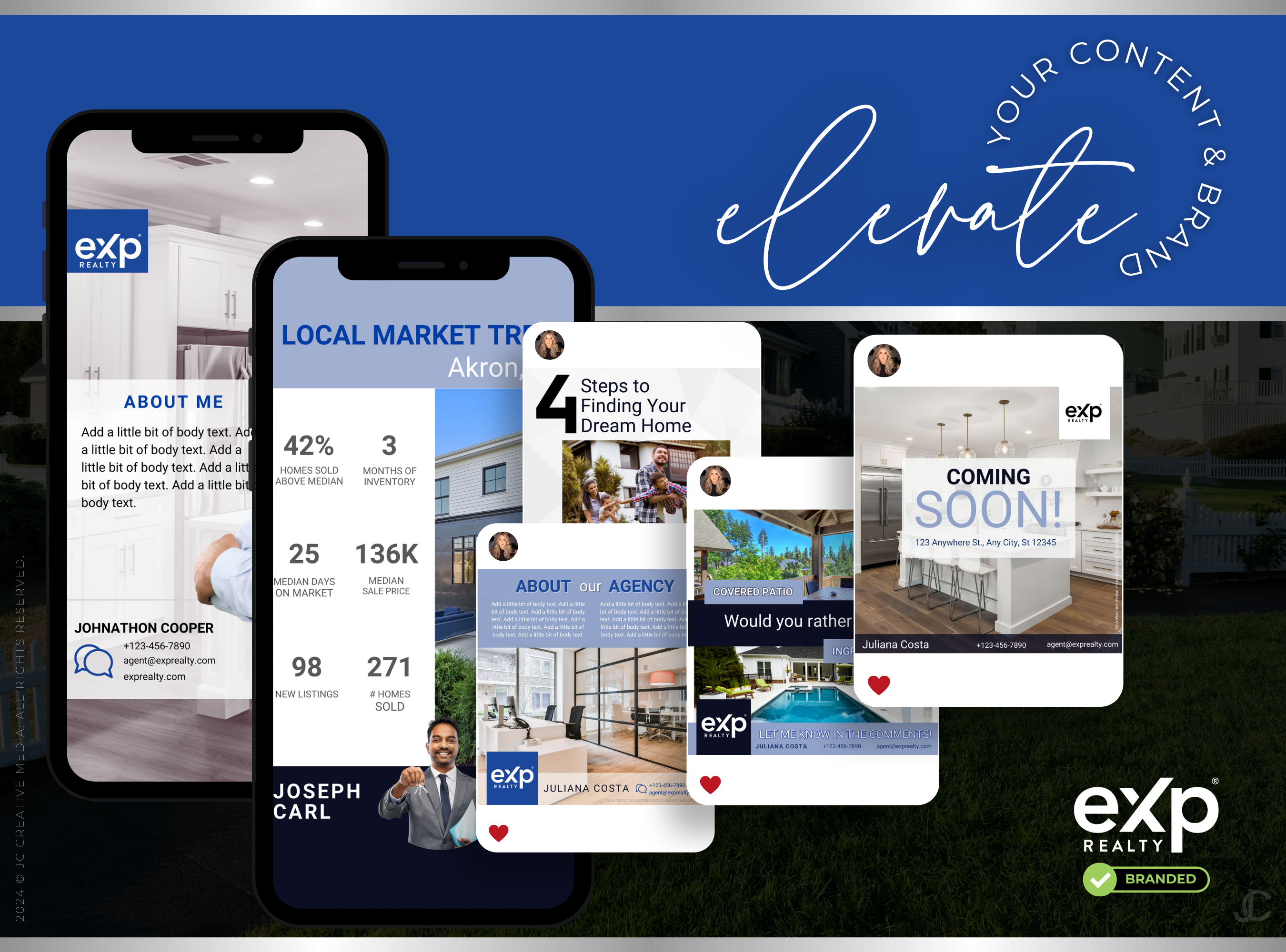 540+ eXp Realty Social Media Marketing & Branding Templates for Real Estate Agents & Brokers