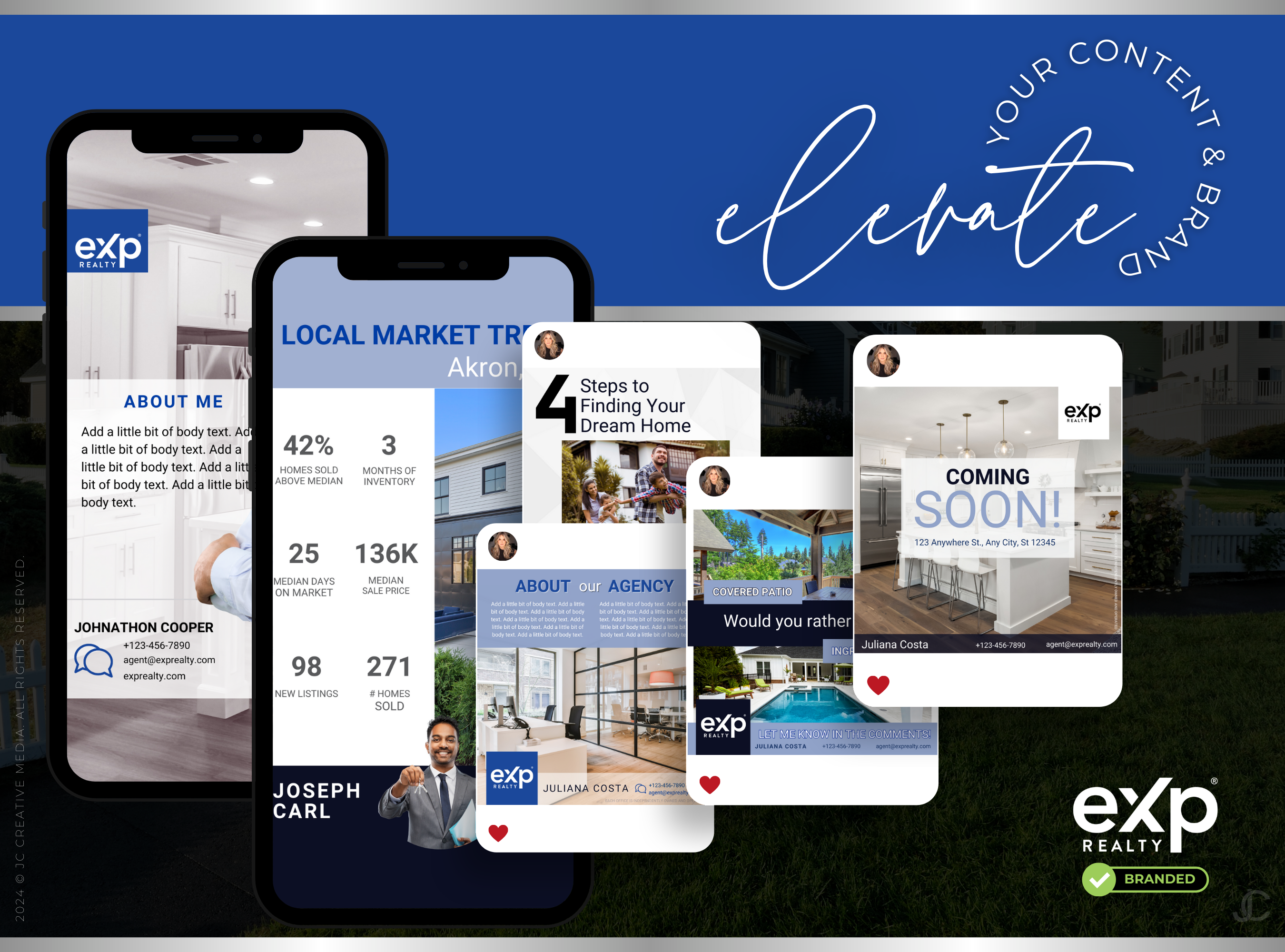 420+ eXp Realty Instagram Marketing & Branding Templates for Real Estate Agents